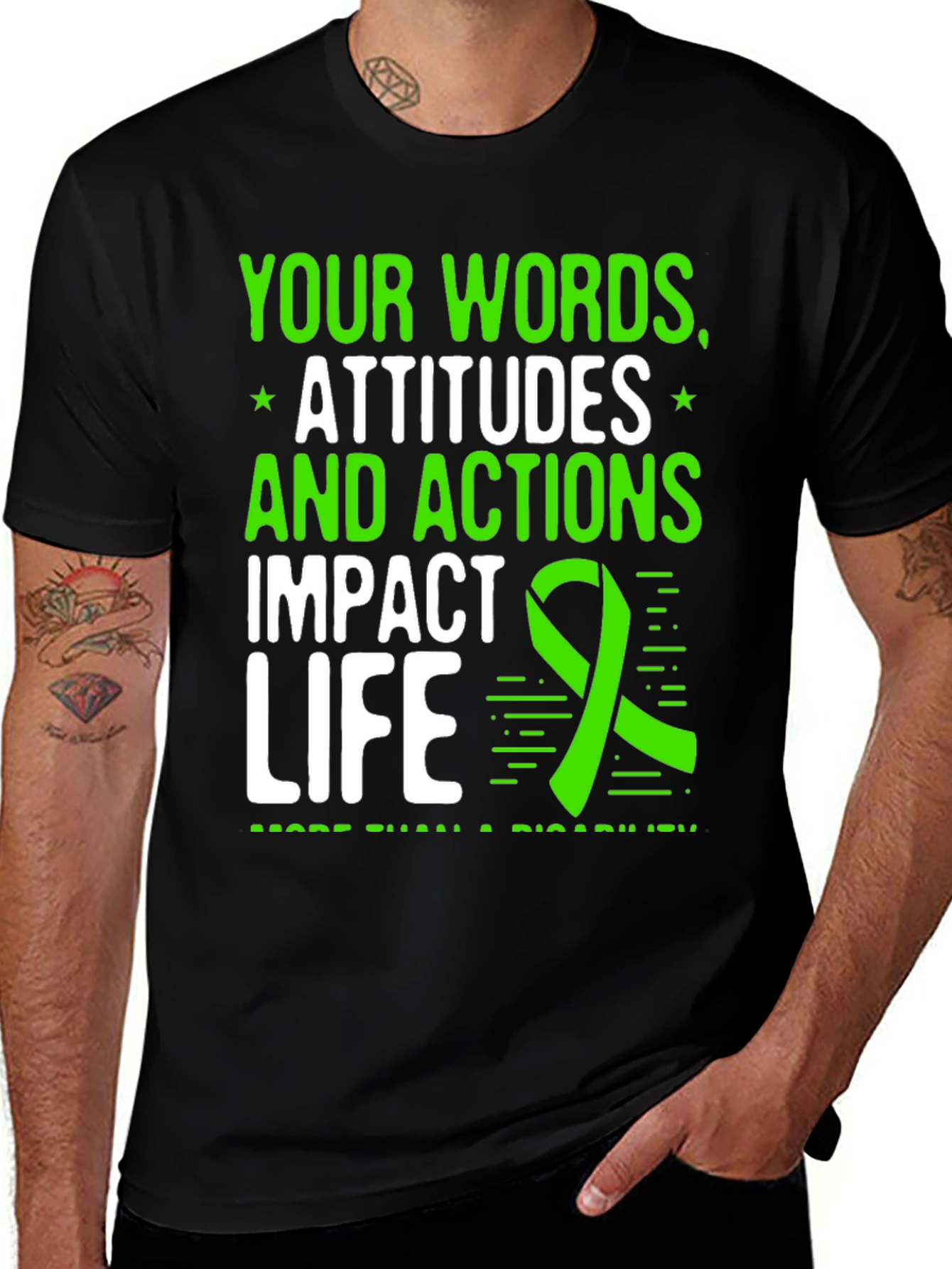 Impact Life T-Shirt - Words Attitudes Actions Matter