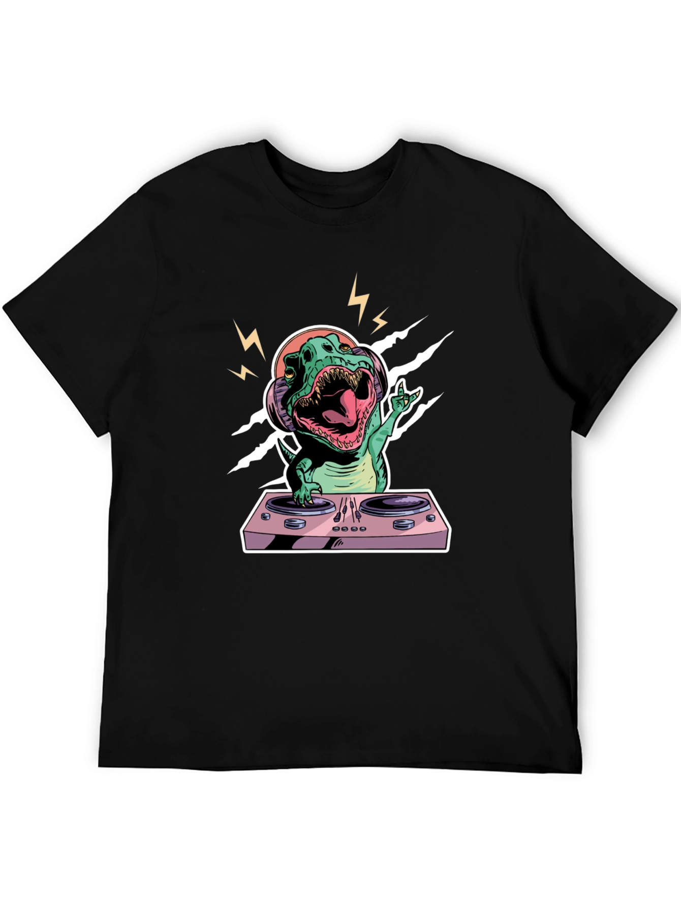 DJ Dino T-Shirt - Rocking Rex Design