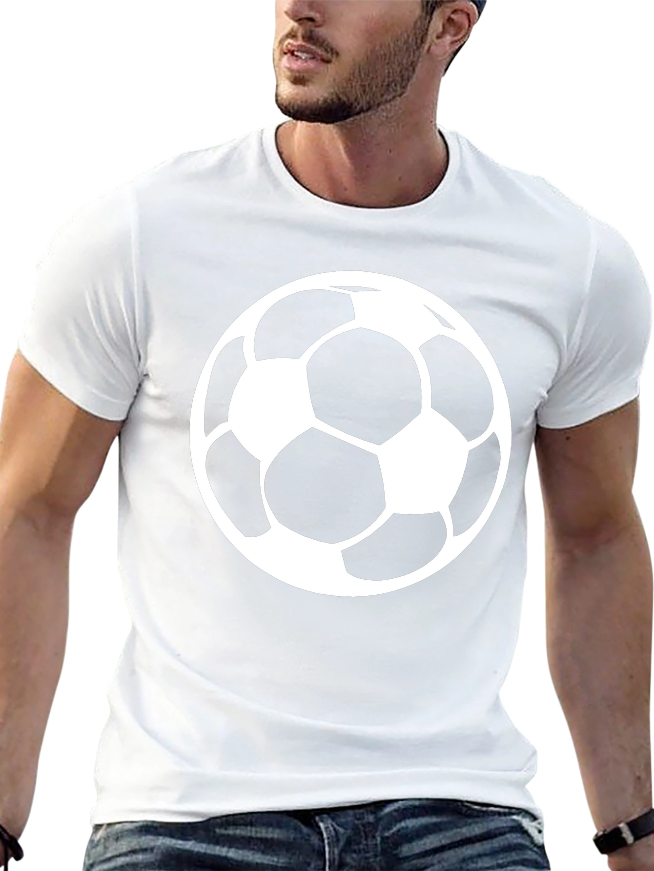 Soccer Ball Graphic T-Shirt - Classic Black Tee