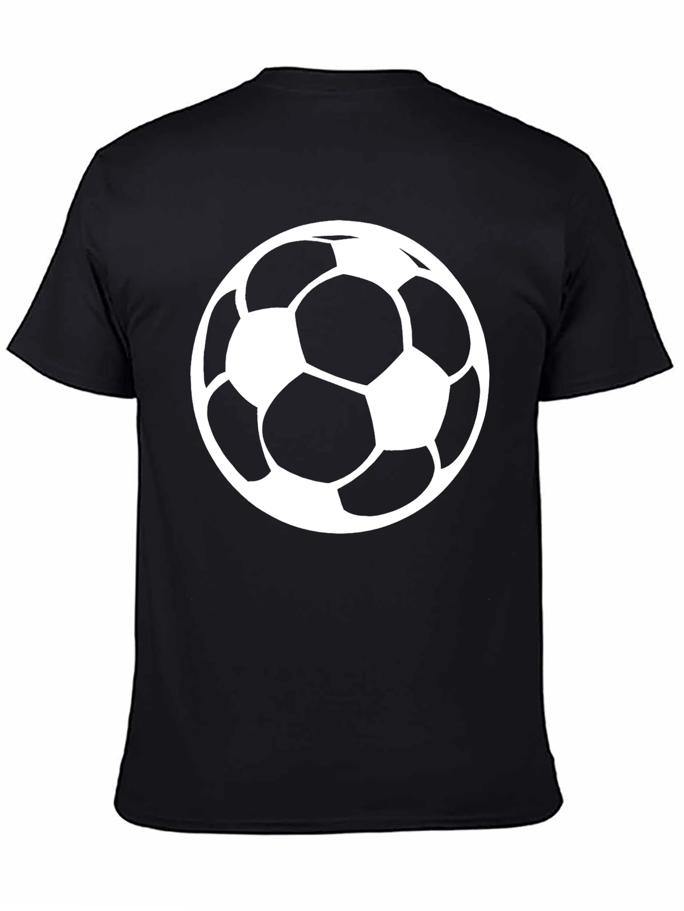 Soccer Ball Graphic T-Shirt - Classic Black Tee
