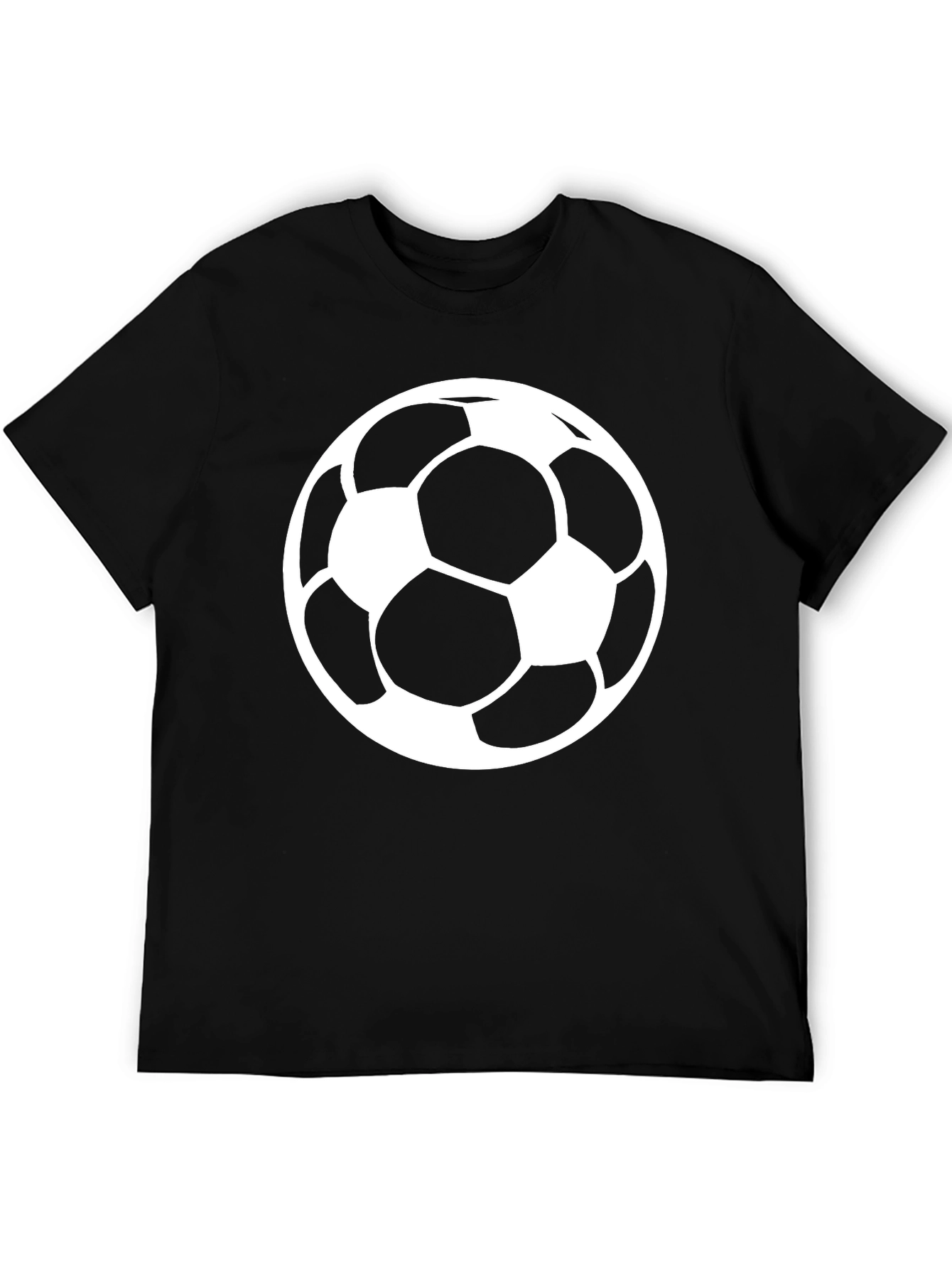 Soccer Ball Graphic T-Shirt - Classic Black Tee