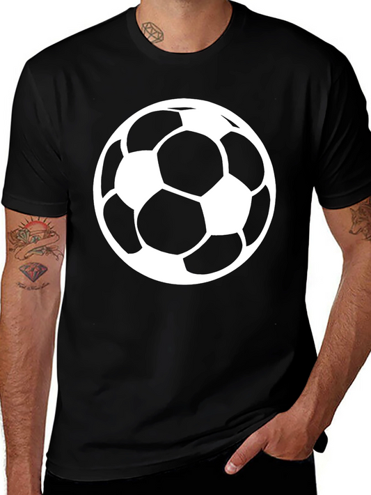 Soccer Ball Graphic T-Shirt - Classic Black Tee
