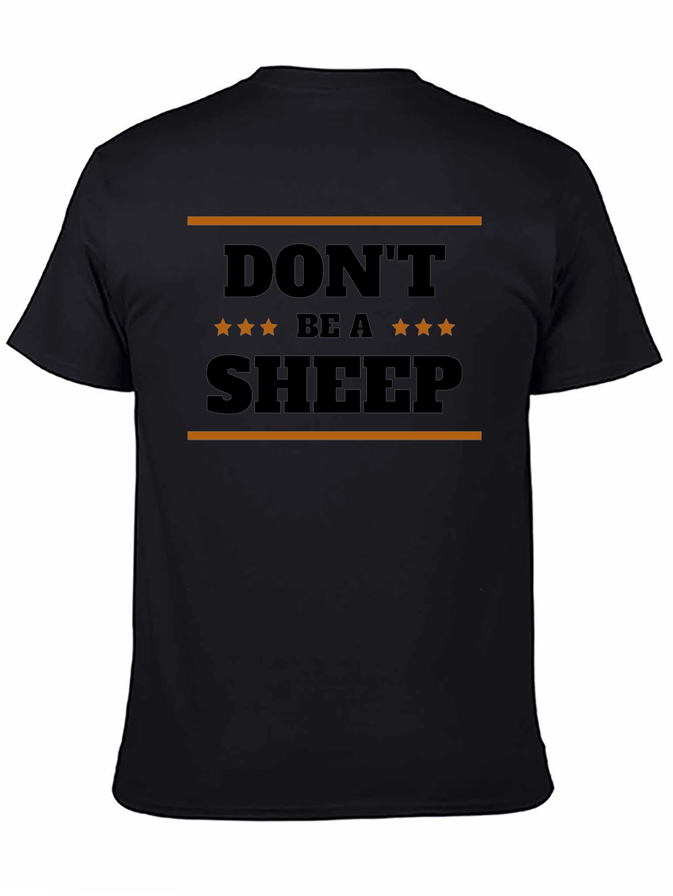 Dont Be A Sheep Graphic Tee - Black