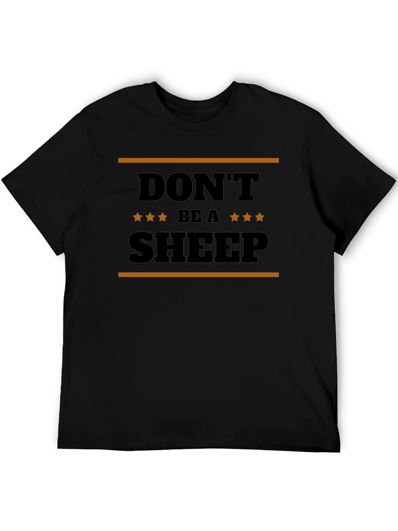 Dont Be A Sheep Graphic Tee - Black