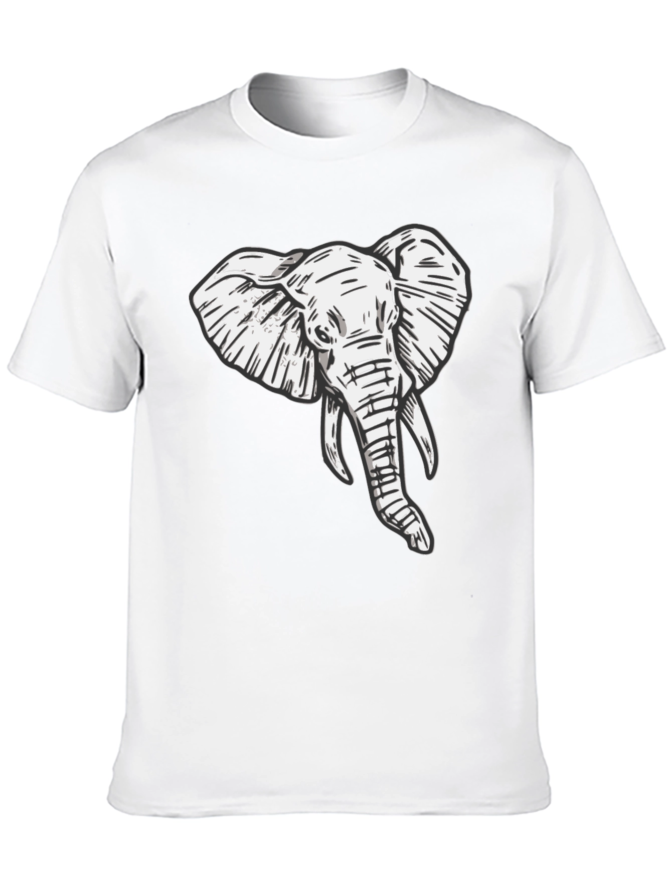 Elephant Graphic Tee - Stylish Black T-Shirt