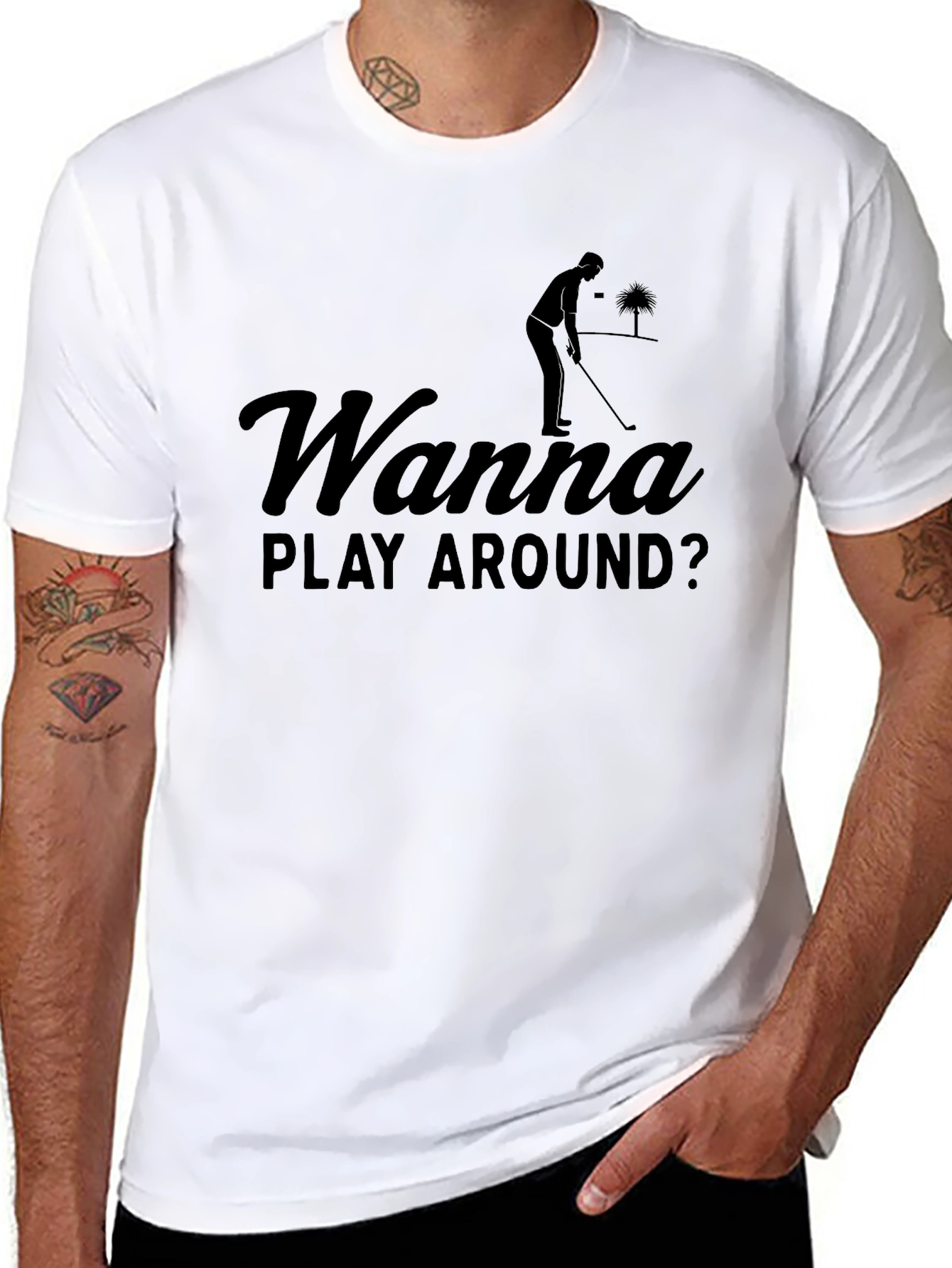 Wanna Play Around? Golf T-Shirt