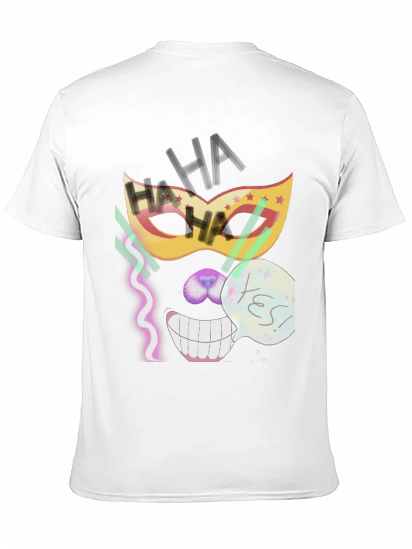 Crazy Mask Tee: Cheshire Cat Grin