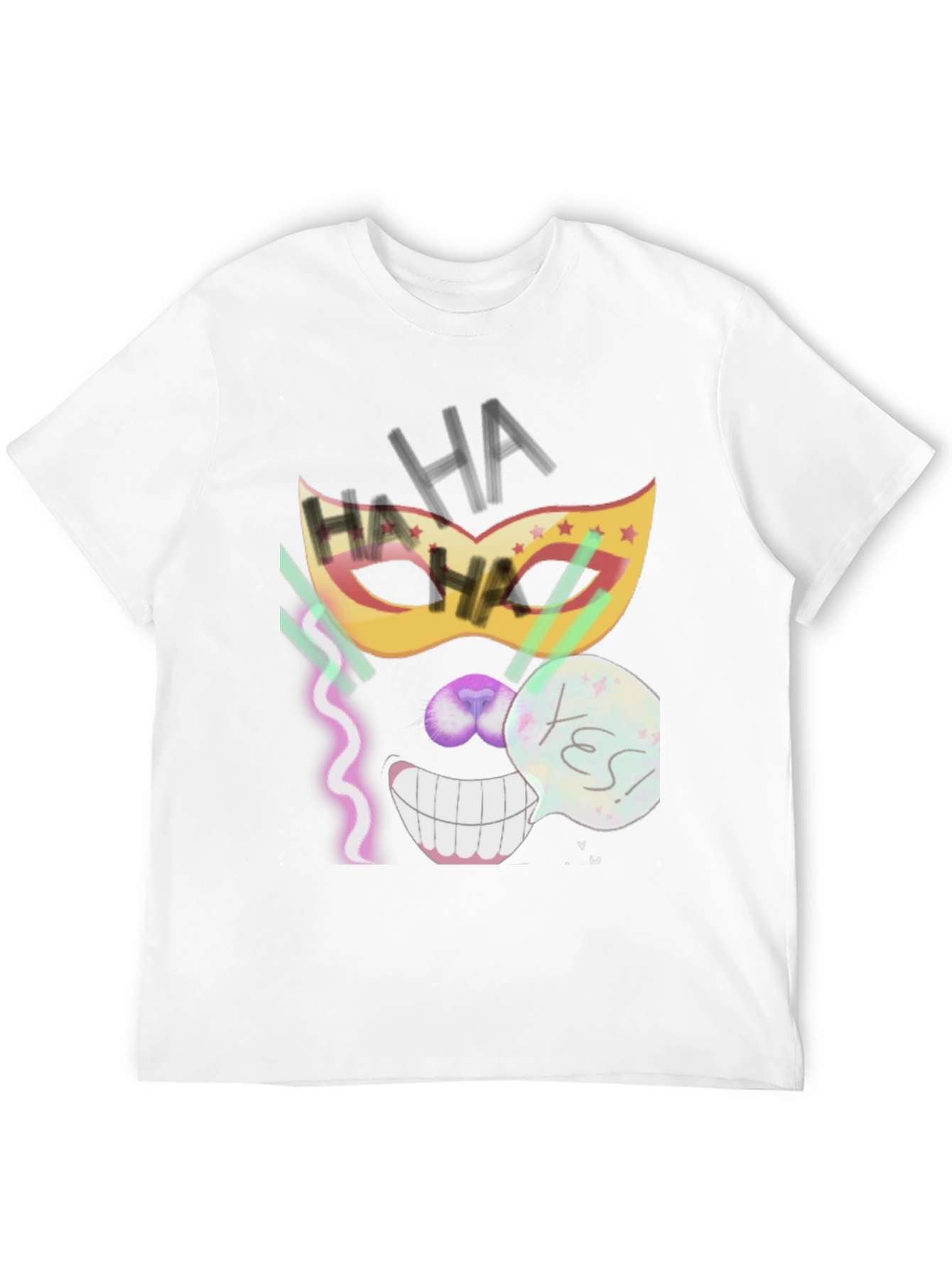 Crazy Mask Tee: Cheshire Cat Grin