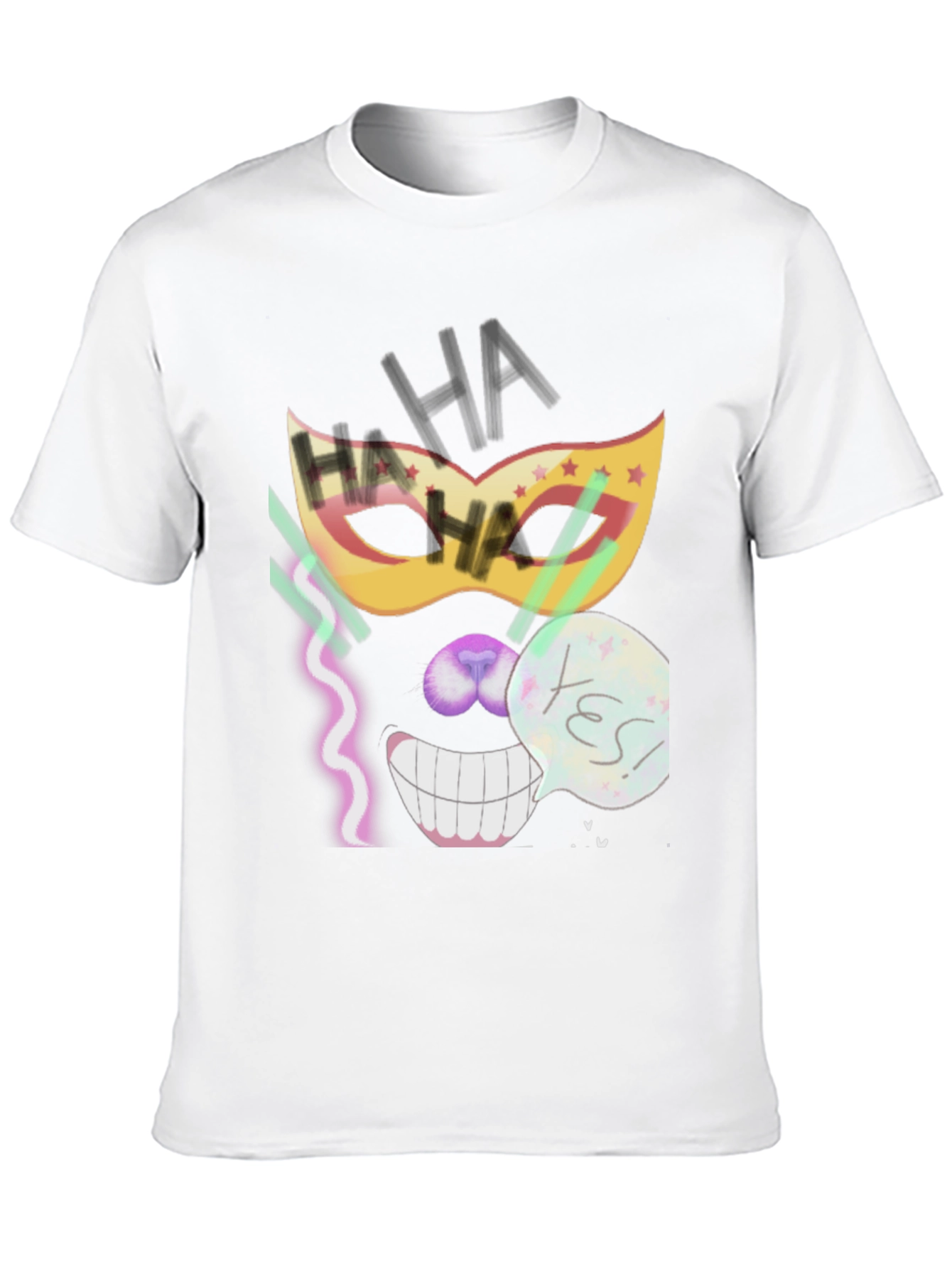 Crazy Mask Tee: Cheshire Cat Grin