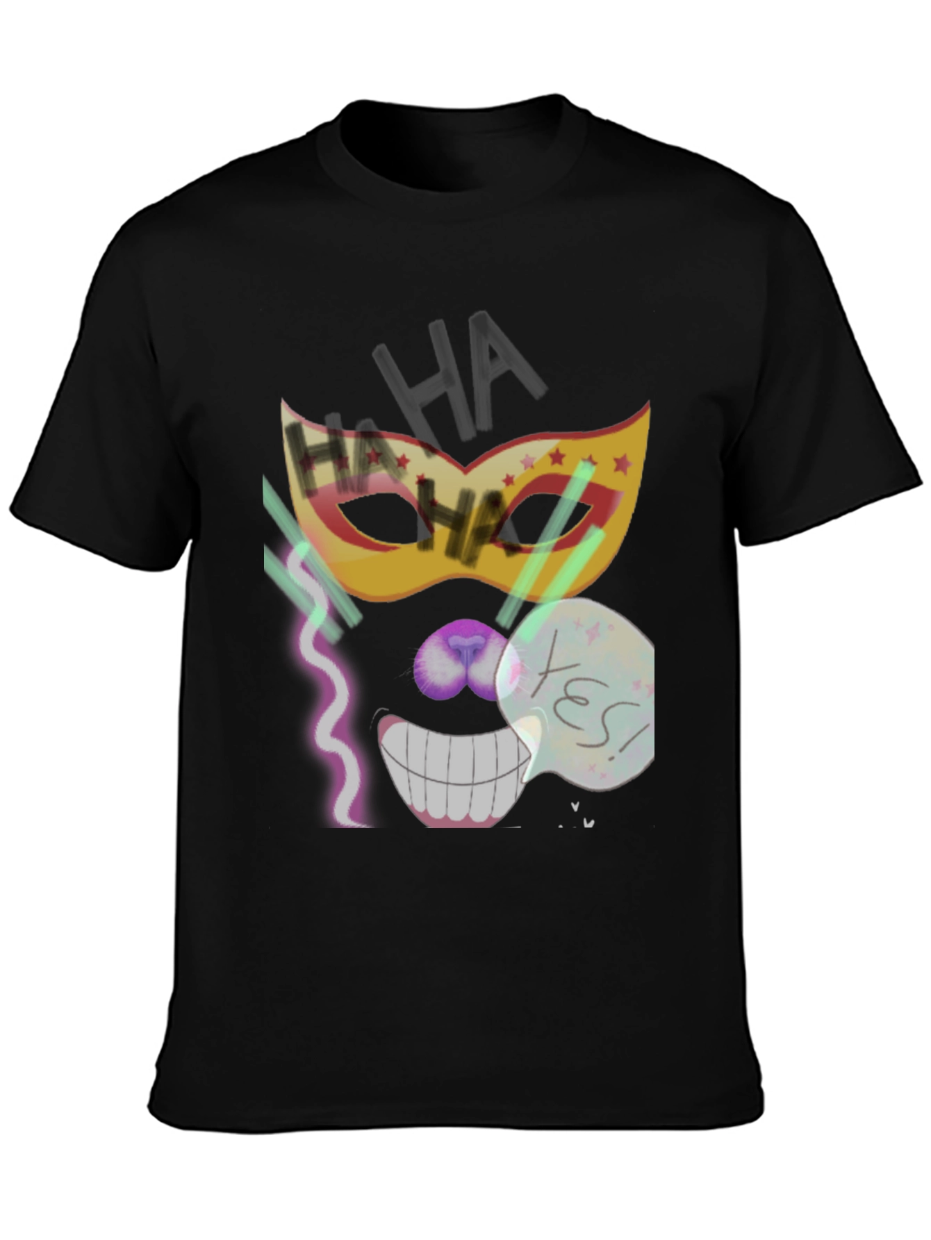 Crazy Mask Tee: Cheshire Cat Grin