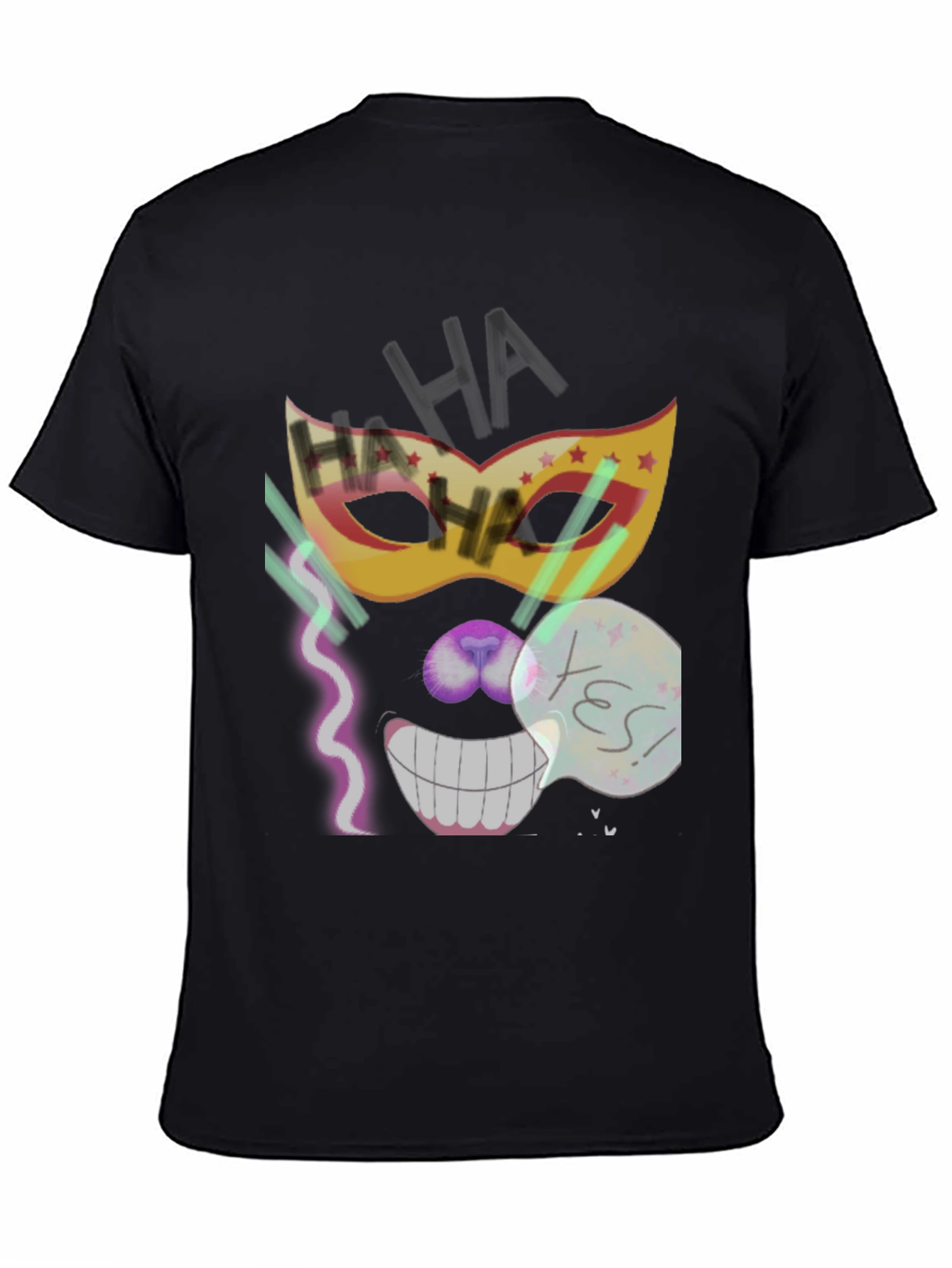 Crazy Mask Tee: Cheshire Cat Grin