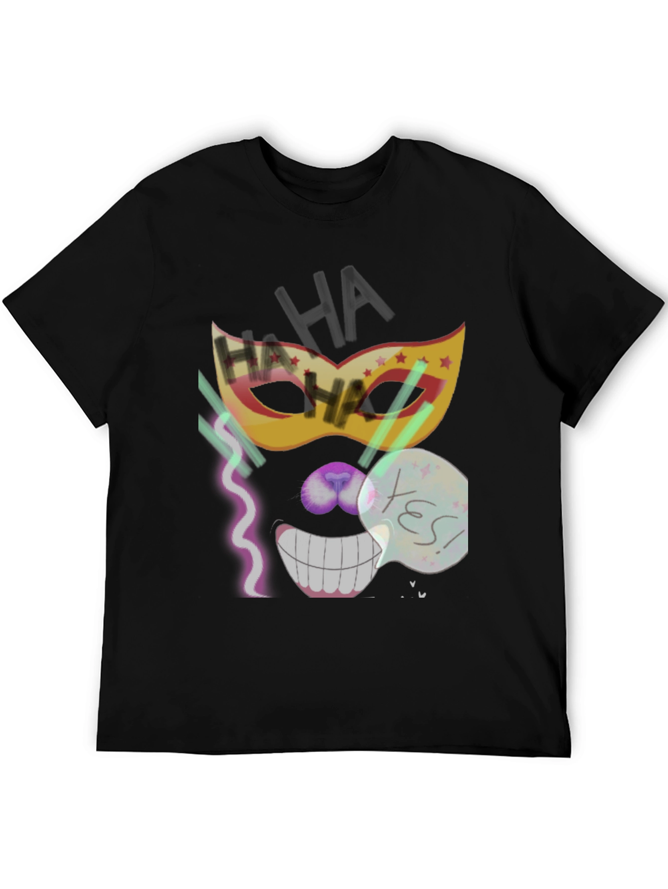 Crazy Mask Tee: Cheshire Cat Grin