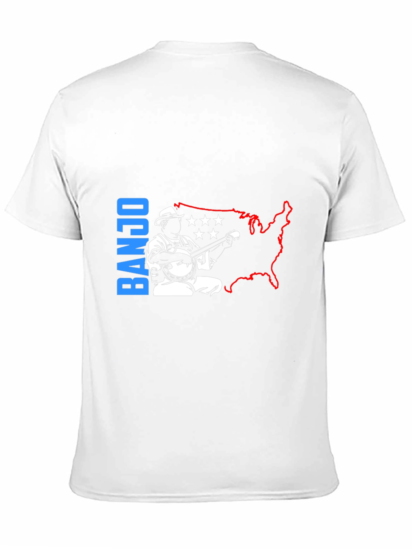 Banjo Musician T-Shirt - USA Patriotic Design