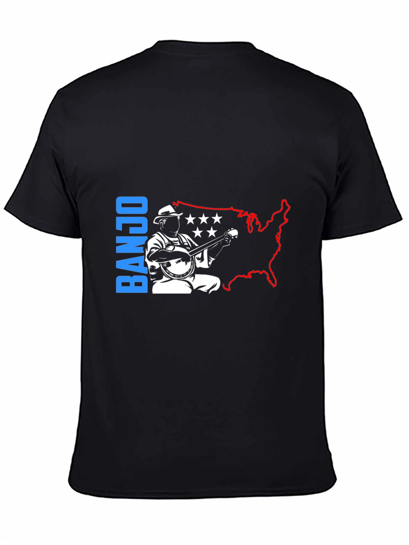 Banjo Musician T-Shirt - USA Patriotic Design