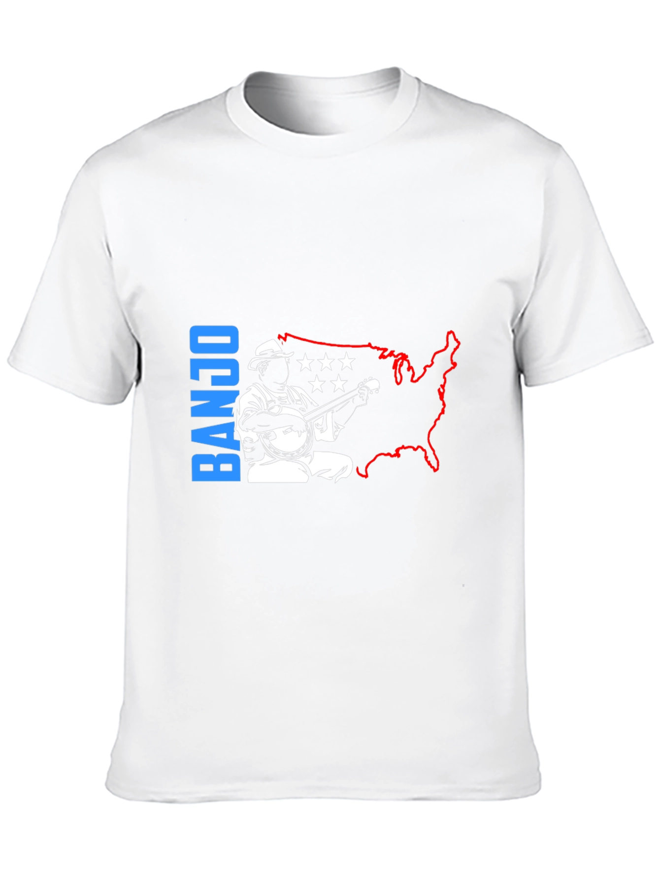 Banjo Musician T-Shirt - USA Patriotic Design