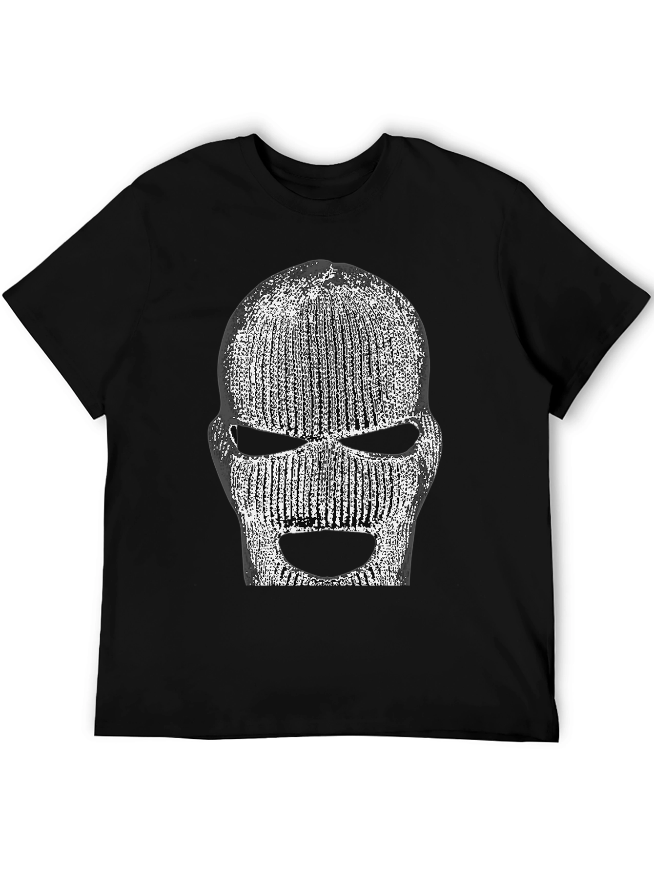 Ski Mask Graphic T-Shirt - Black