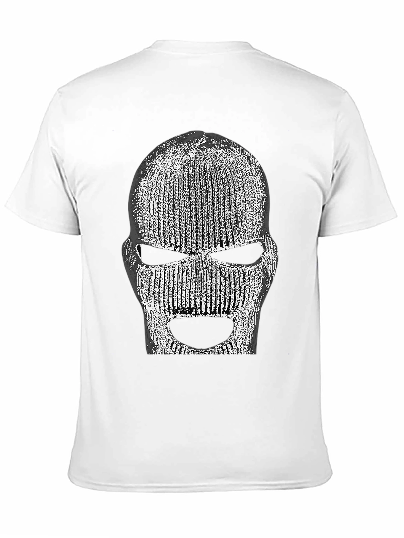 Ski Mask Graphic T-Shirt - Black