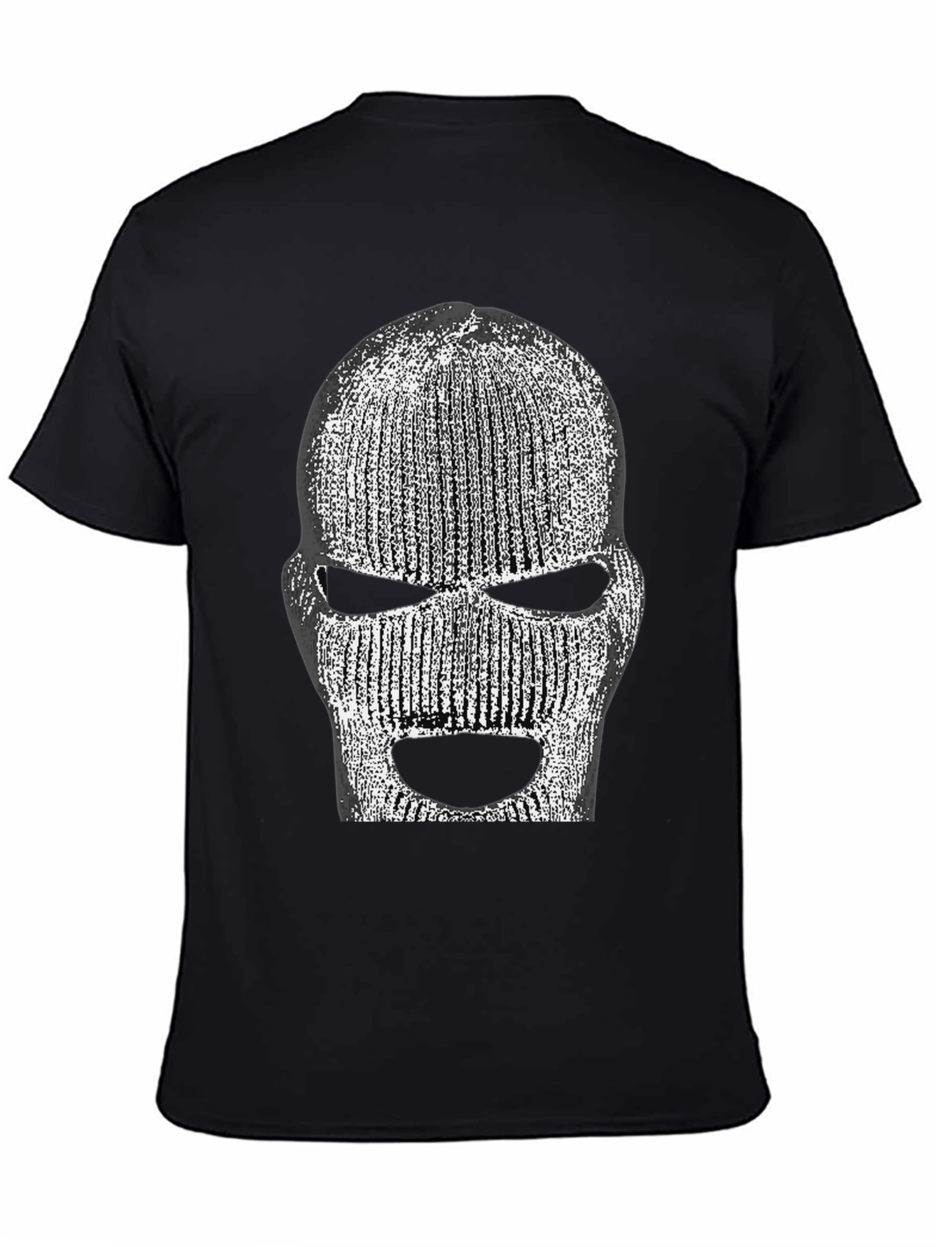 Ski Mask Graphic T-Shirt - Black