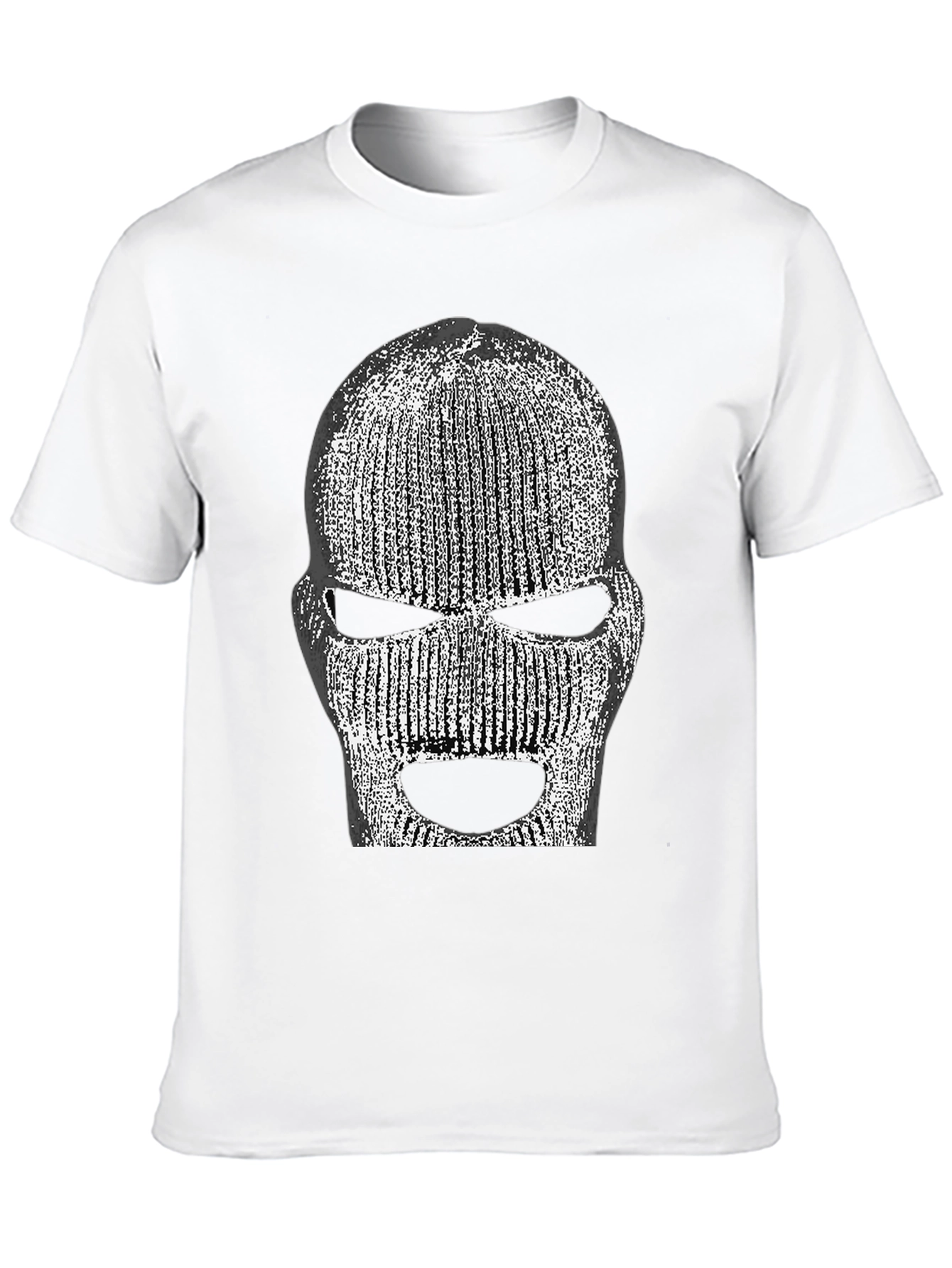 Ski Mask Graphic T-Shirt - Black