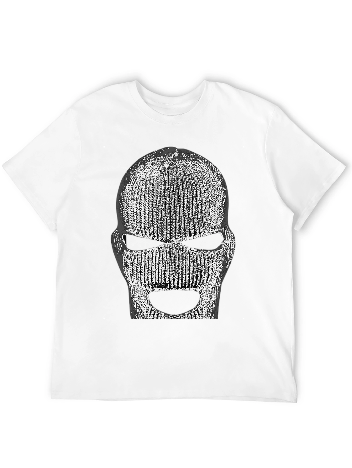 Ski Mask Graphic T-Shirt - Black