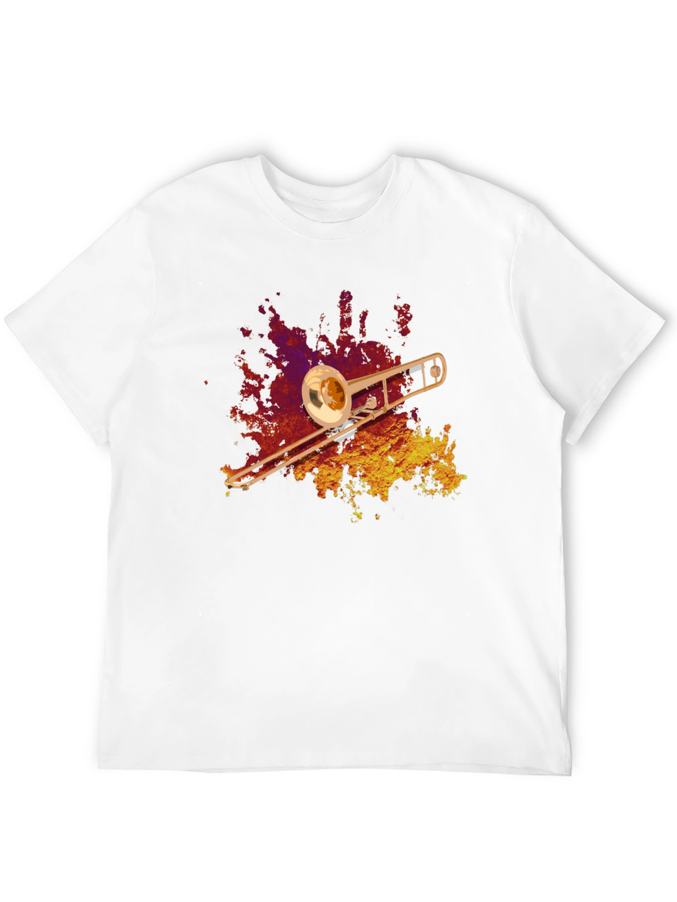 Trombone Graphic T-Shirt - Music Lover Tee