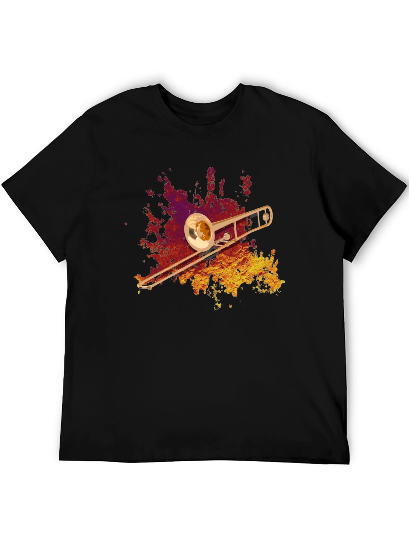 Trombone Graphic T-Shirt - Music Lover Tee
