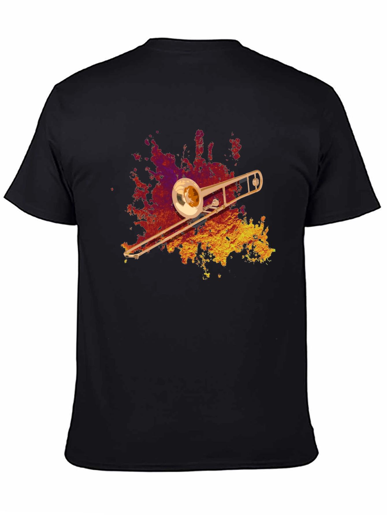 Trombone Graphic T-Shirt - Music Lover Tee
