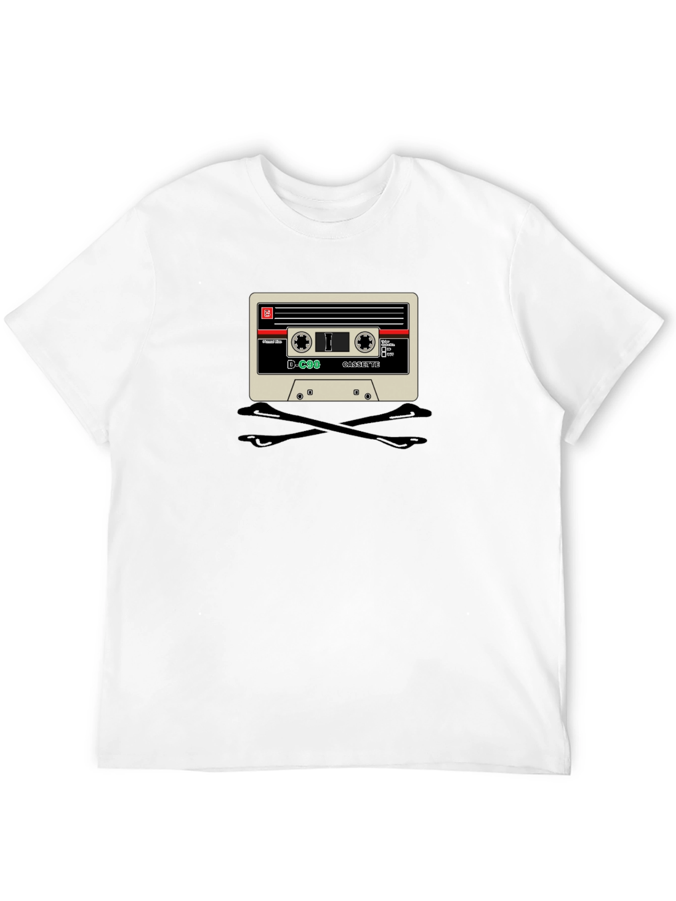 Cassette Tape T-Shirt - Retro Music Style
