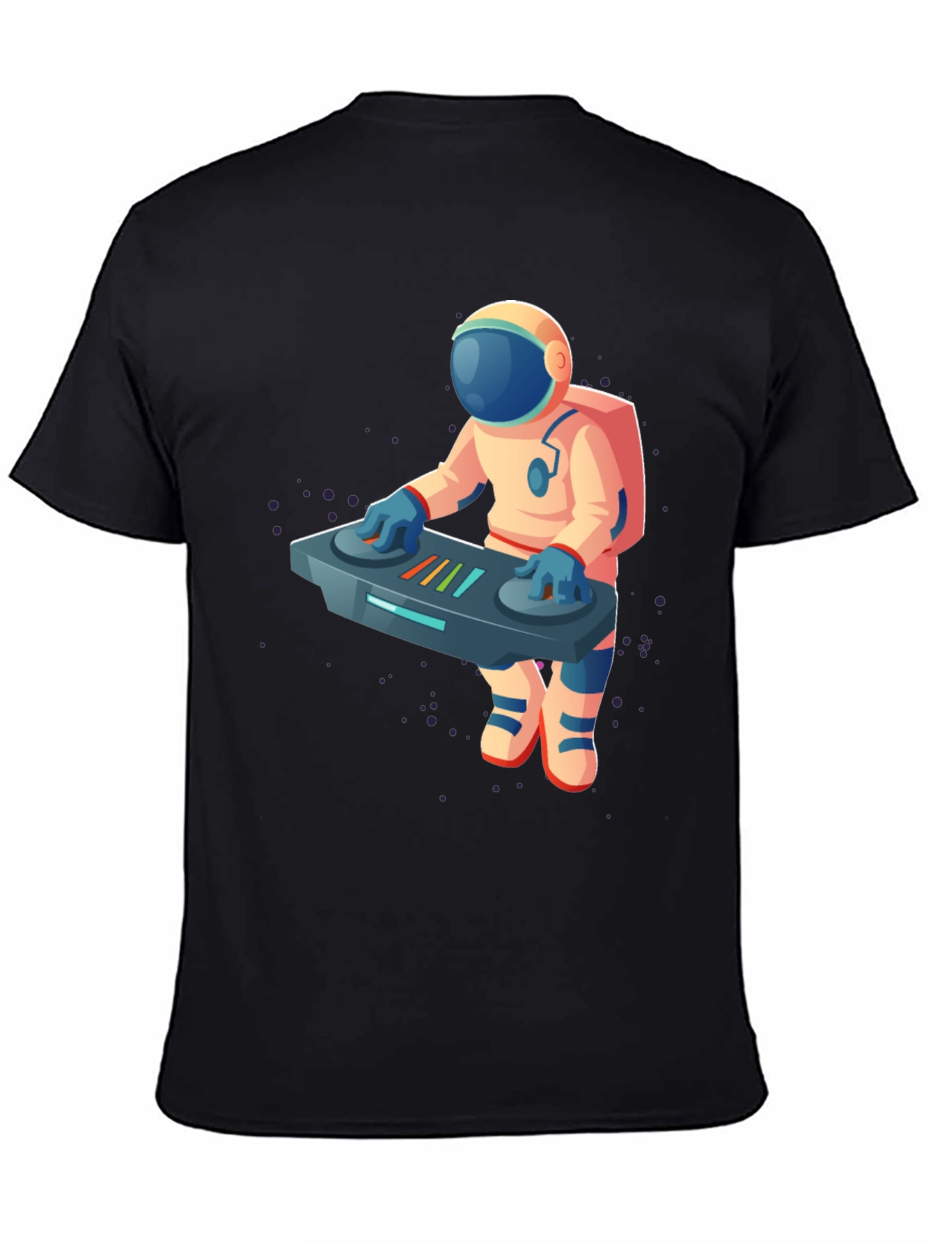 DJ Astronaut Graphic T-Shirt - Cool Space Music Tee