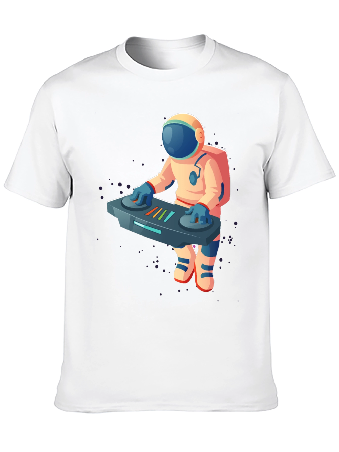 DJ Astronaut Graphic T-Shirt - Cool Space Music Tee