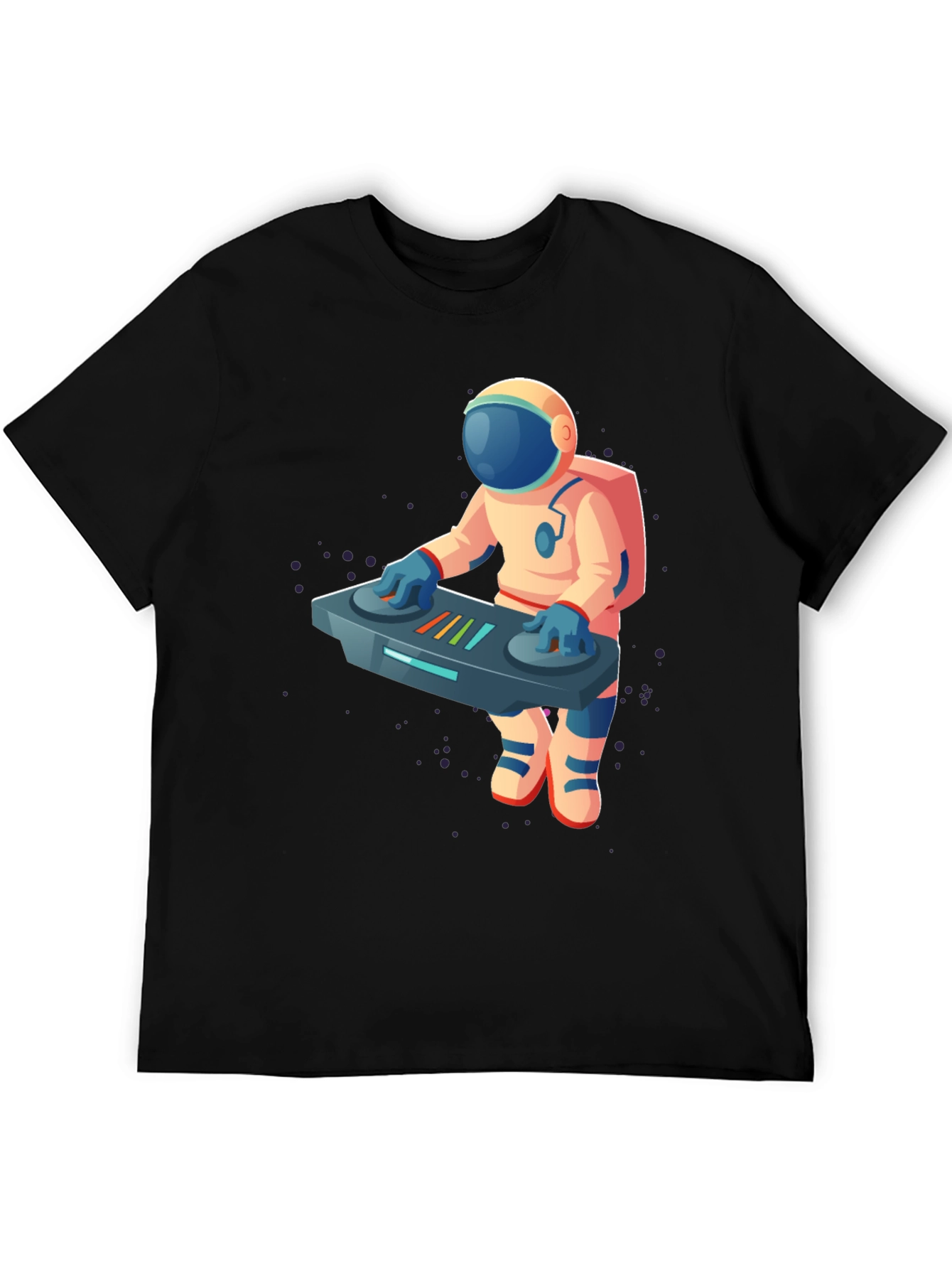 DJ Astronaut Graphic T-Shirt - Cool Space Music Tee