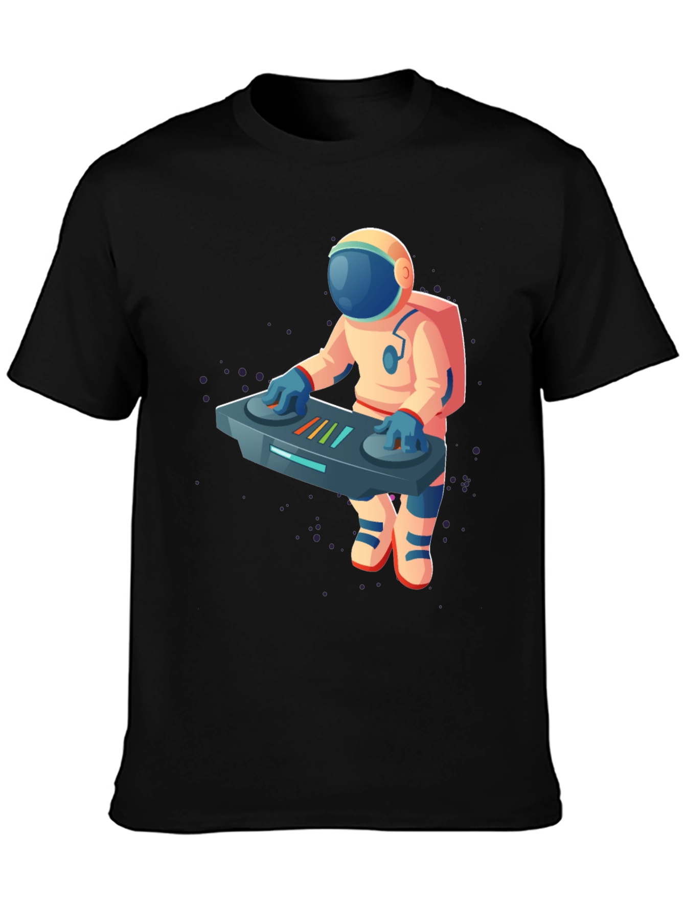 DJ Astronaut Graphic T-Shirt - Cool Space Music Tee