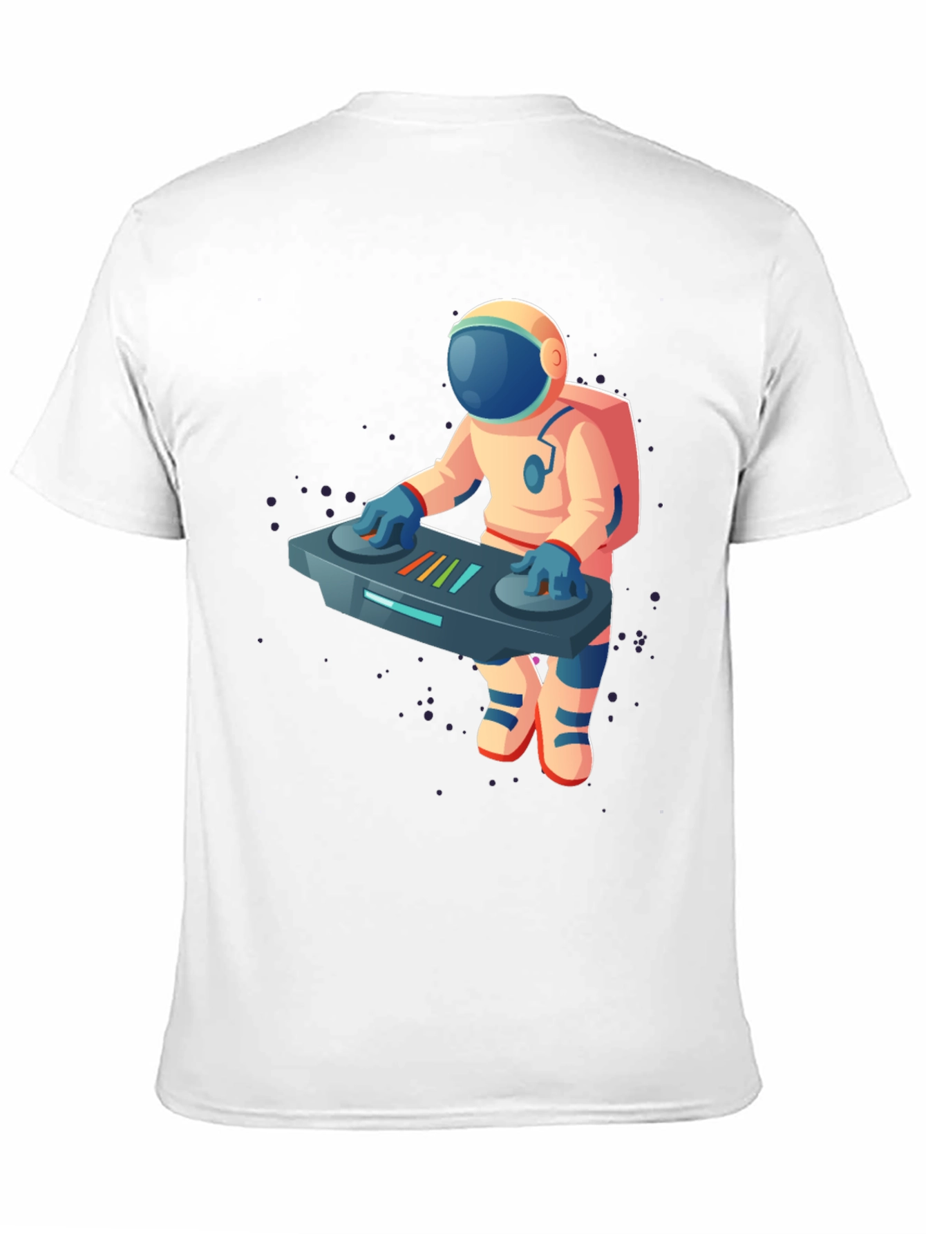 DJ Astronaut Graphic T-Shirt - Cool Space Music Tee