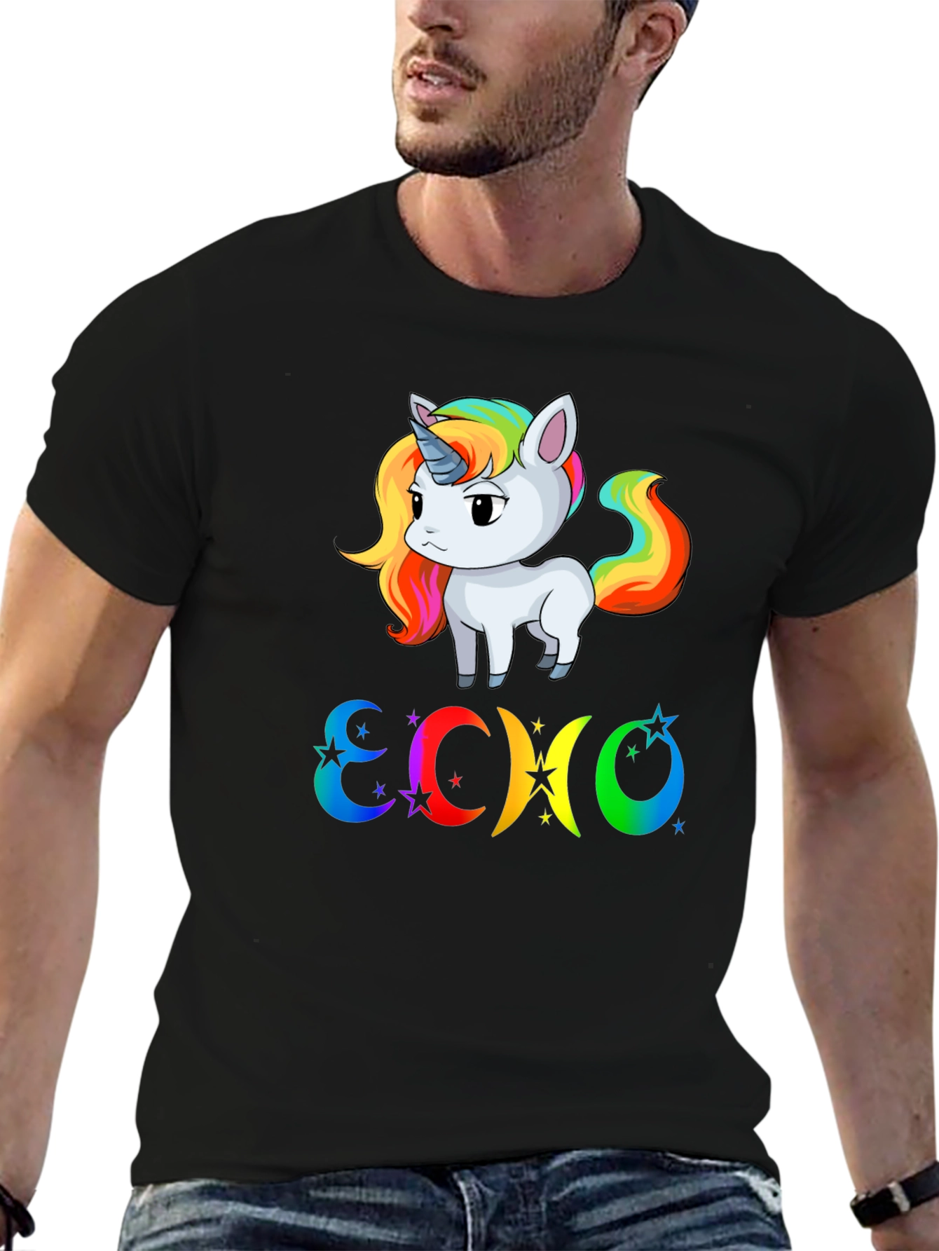 Rainbow Unicorn ECHO T-Shirt