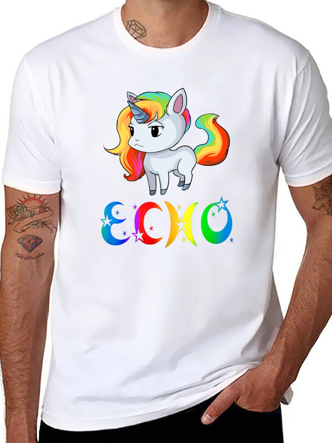 Rainbow Unicorn ECHO T-Shirt