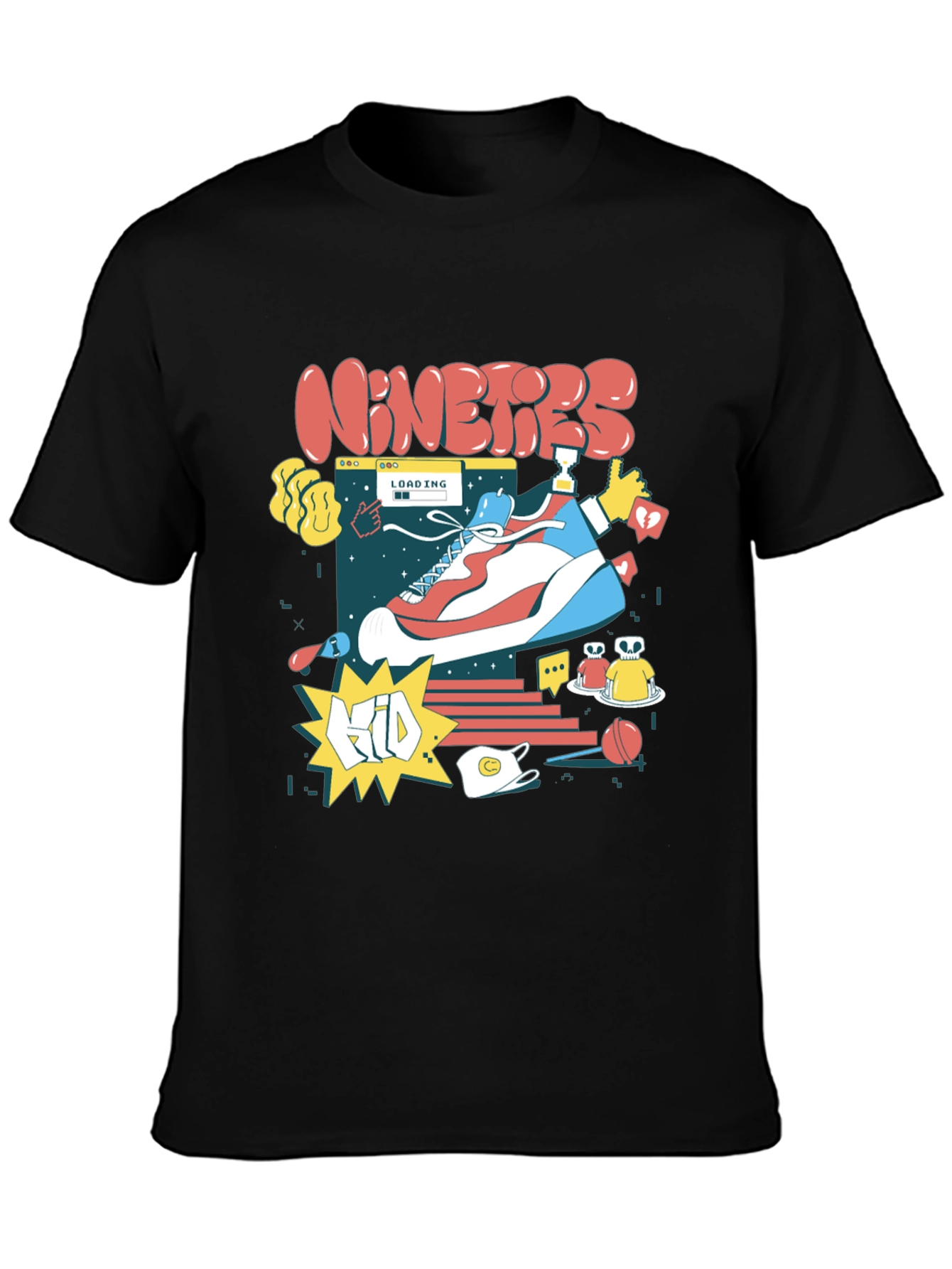 Nineties Kid Graphic Tee - Retro Style