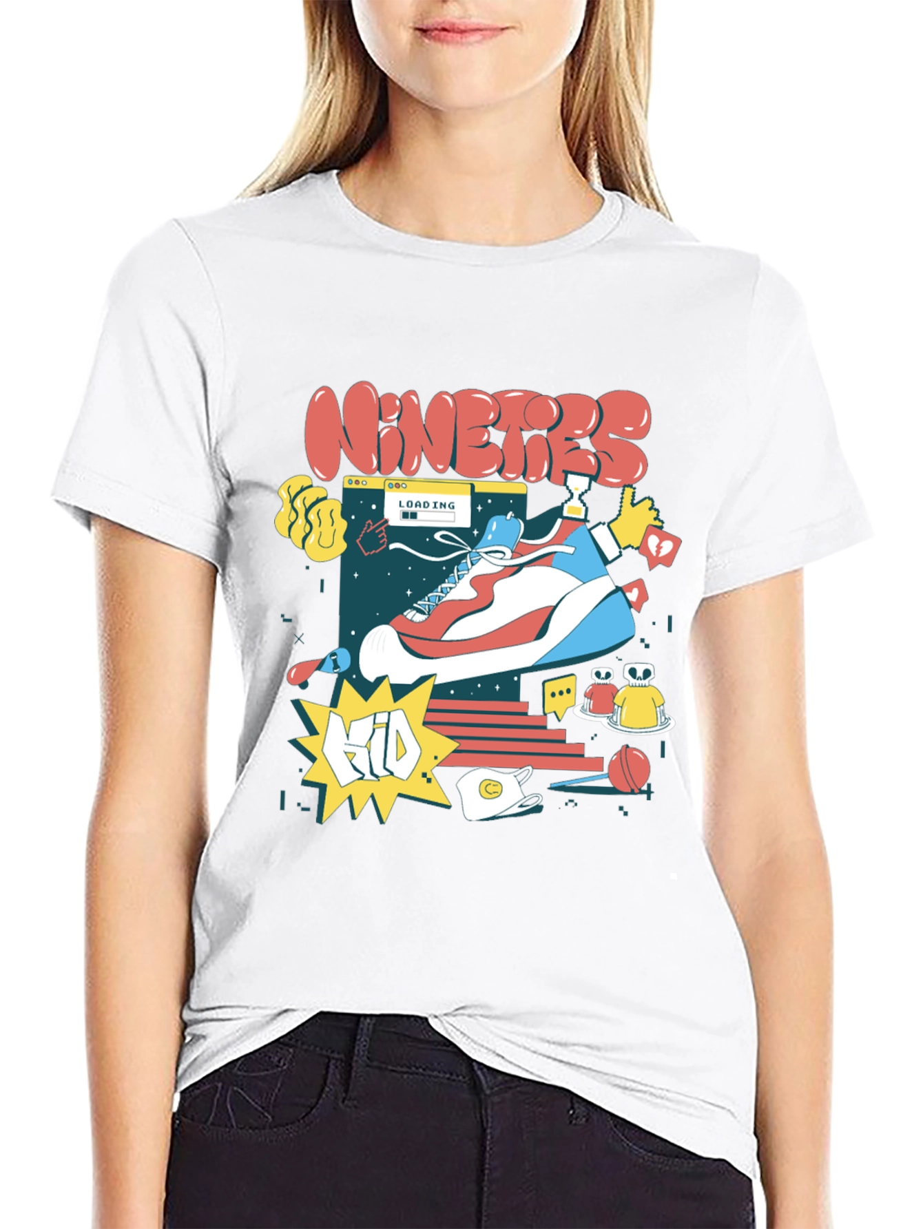 Nineties Kid Graphic Tee - Retro Style