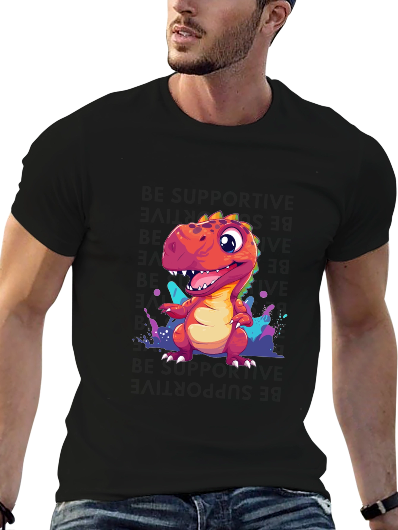Dino T-Shirt - Fun Cartoon Design