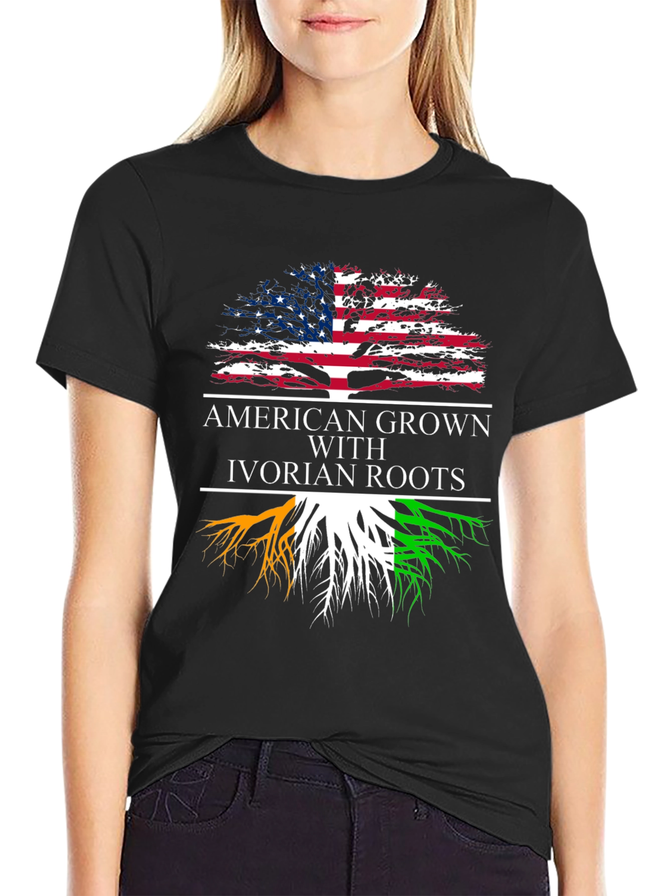 American Grown with Ivorian Roots T-Shirt