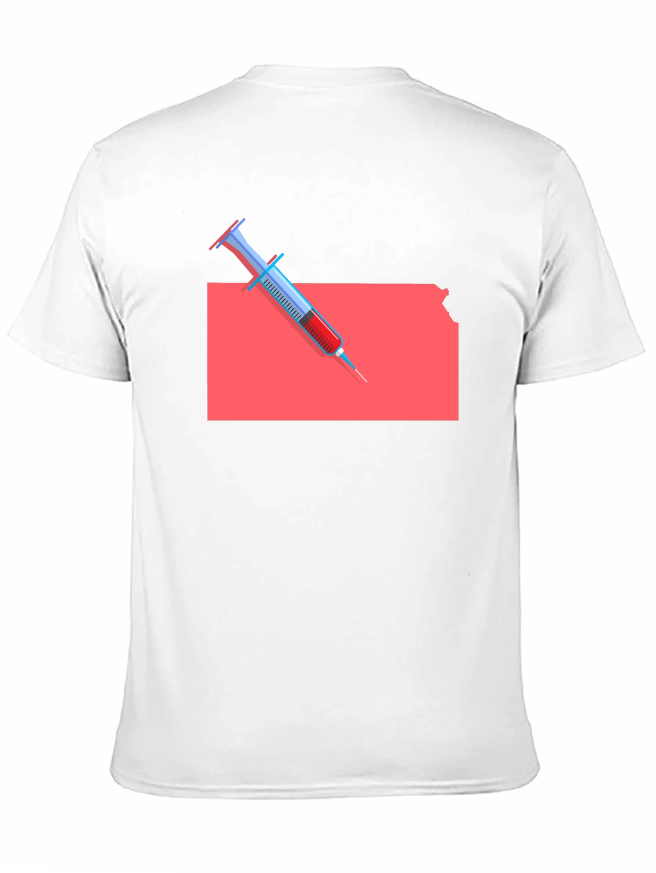 Kansas Syringe Graphic Tee - Novelty Unisex T-Shirt