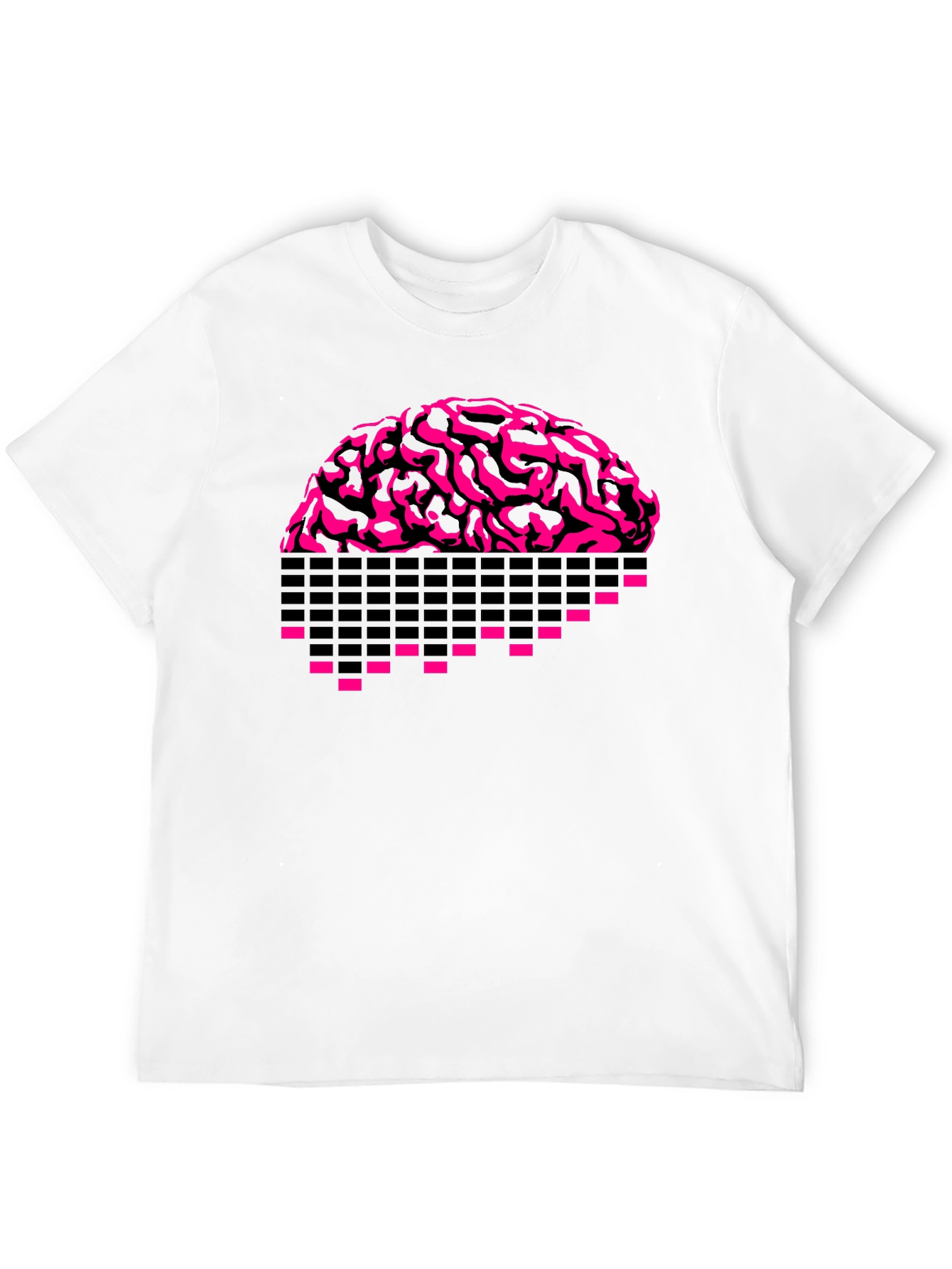 Pixel Brain Black T-Shirt