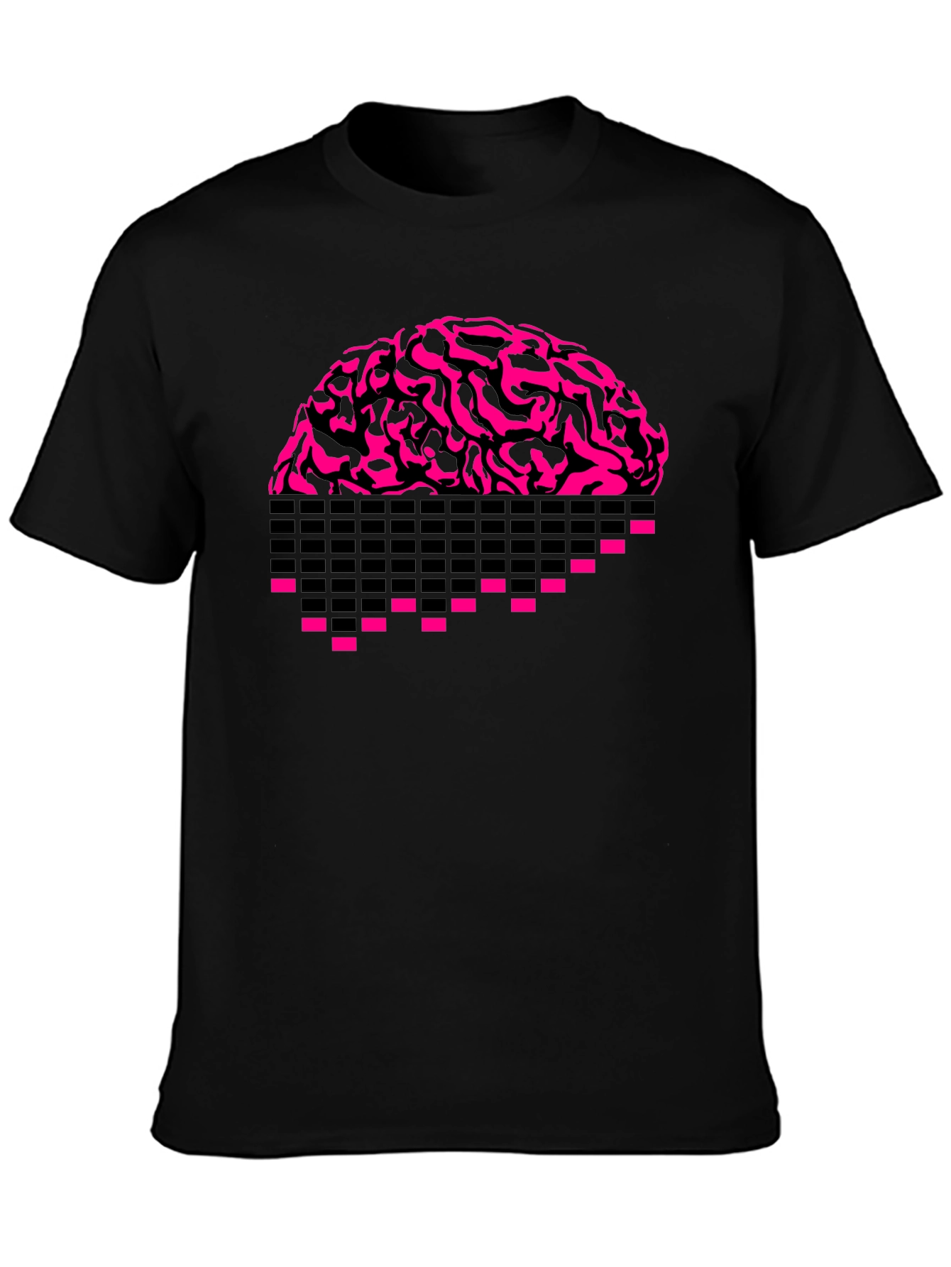 Pixel Brain Black T-Shirt