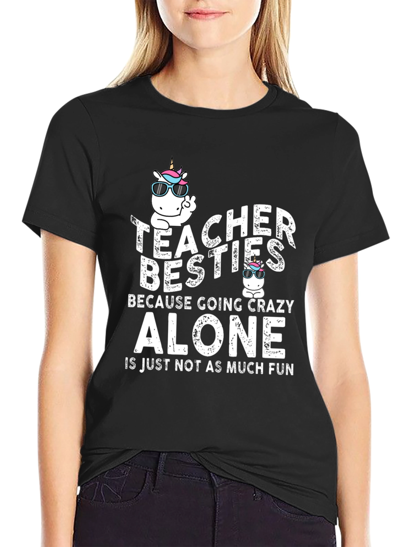 Teacher Besties Unicorn T-Shirt