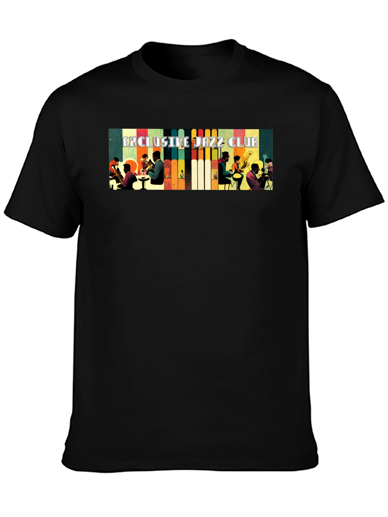 Exclusive Jazz Club Graphic Black T-Shirt