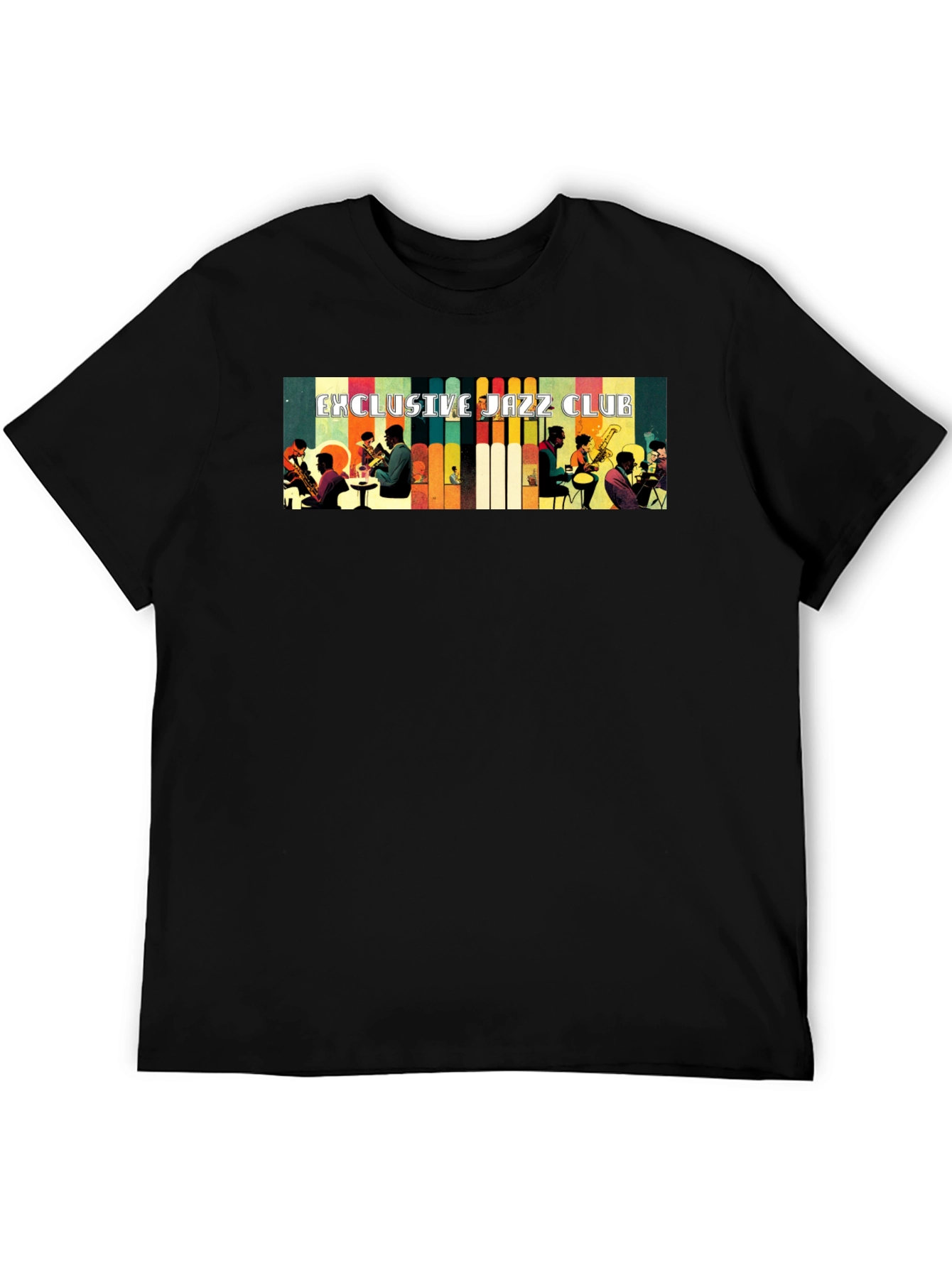 Exclusive Jazz Club Graphic Black T-Shirt