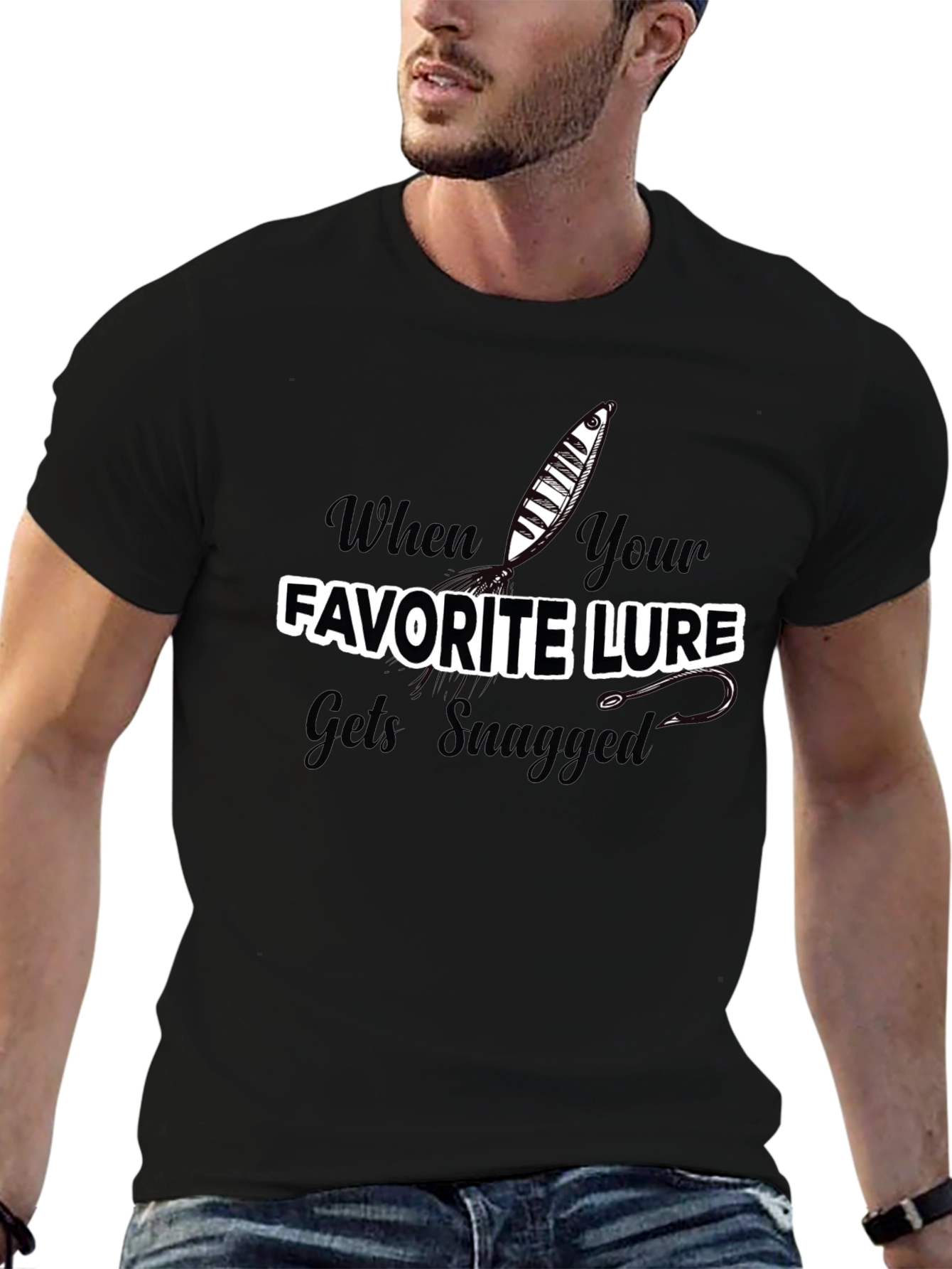 Fishing Lure Snagged T-Shirt