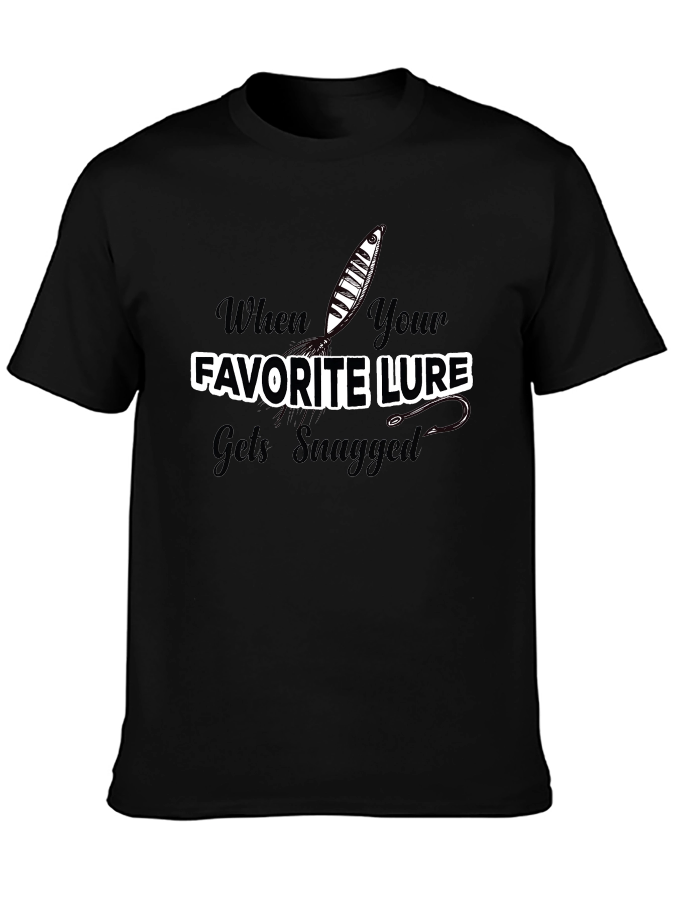 Fishing Lure Snagged T-Shirt