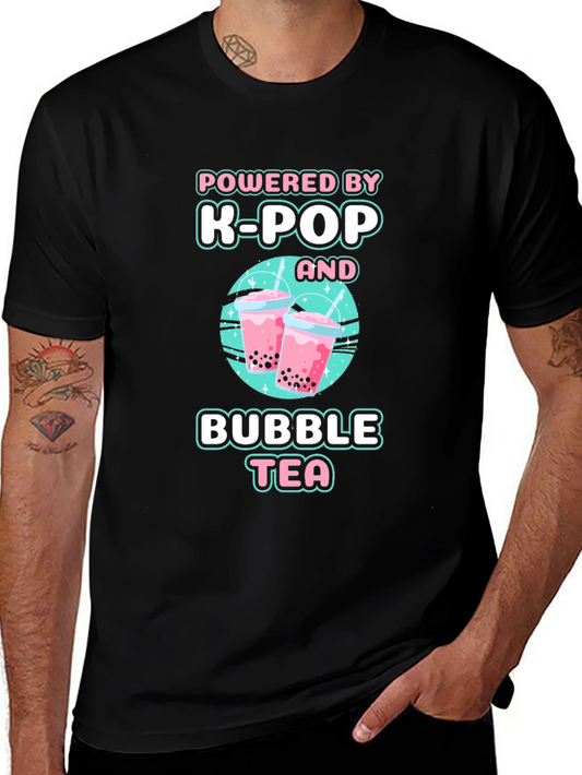 Powered by K-Pop and Bubble Tea T-Shirt