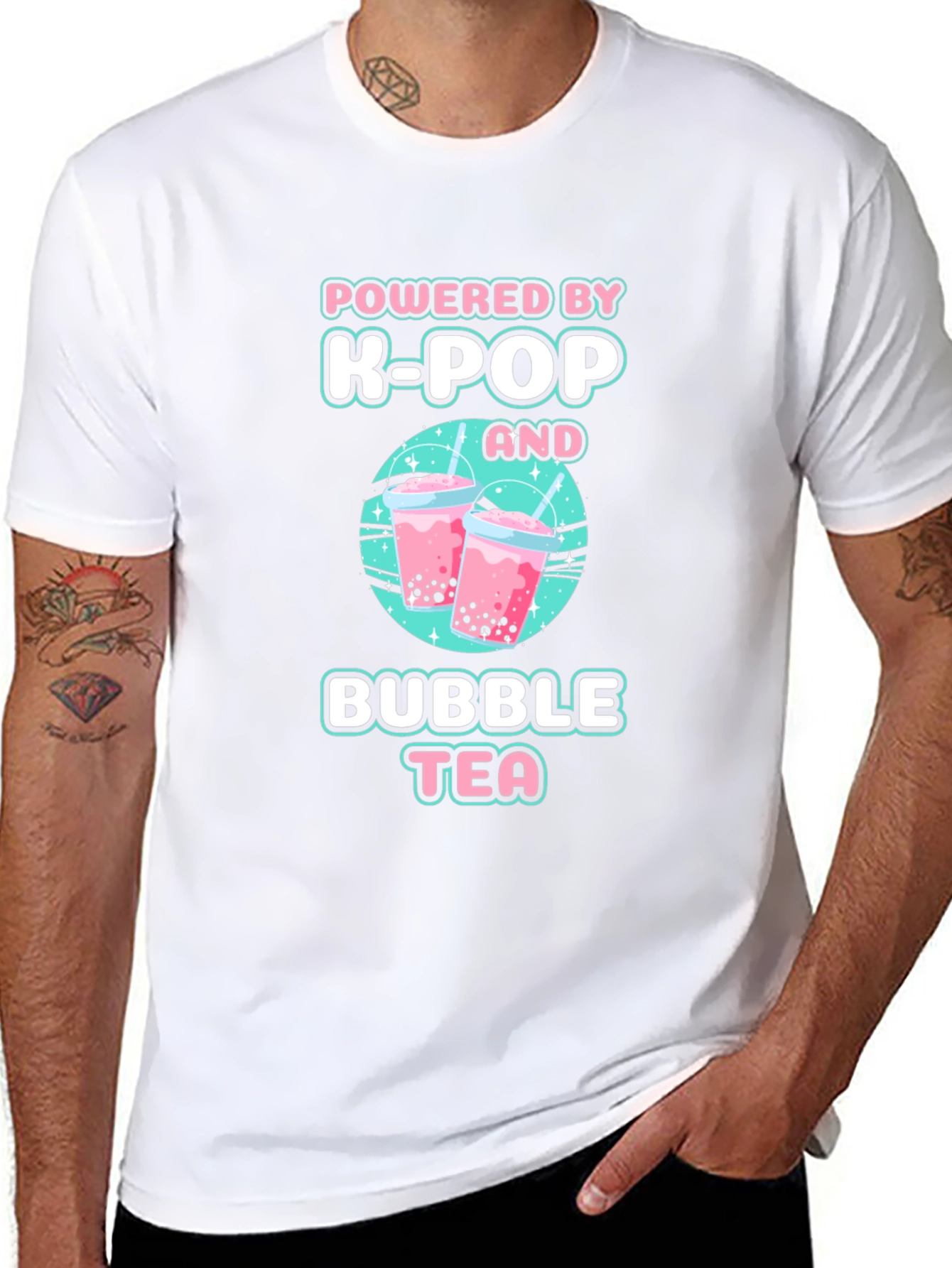Powered by K-Pop and Bubble Tea T-Shirt