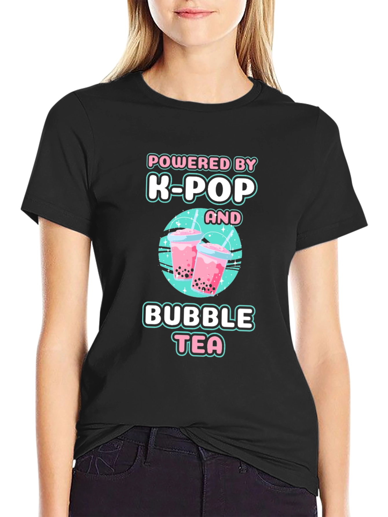 Powered by K-Pop and Bubble Tea T-Shirt